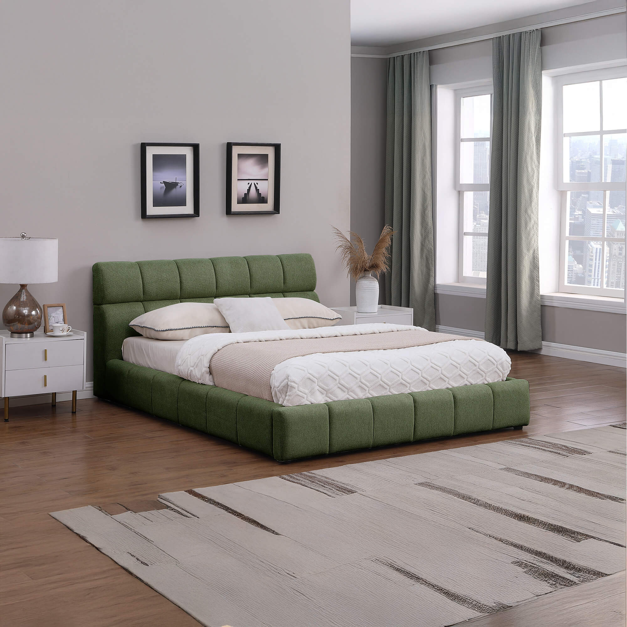 Pack-cama-de-casal-elevatoria-ANJO---colchao-NEW-PALACIO-Verde