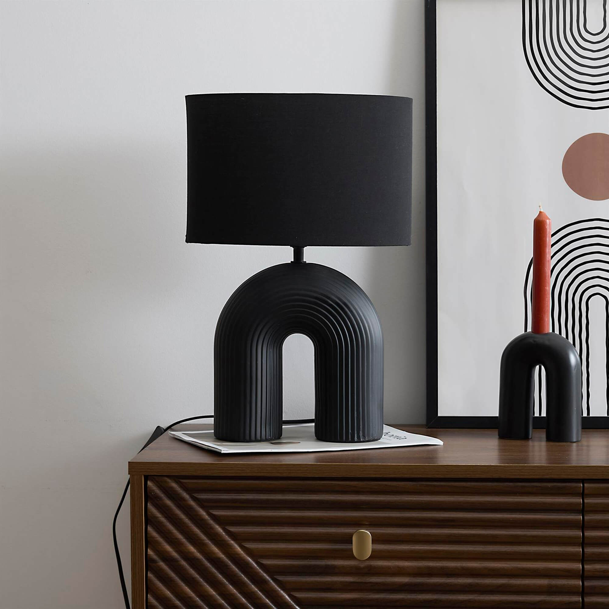Candeeiro-de-mesa-ARCHI---Preto