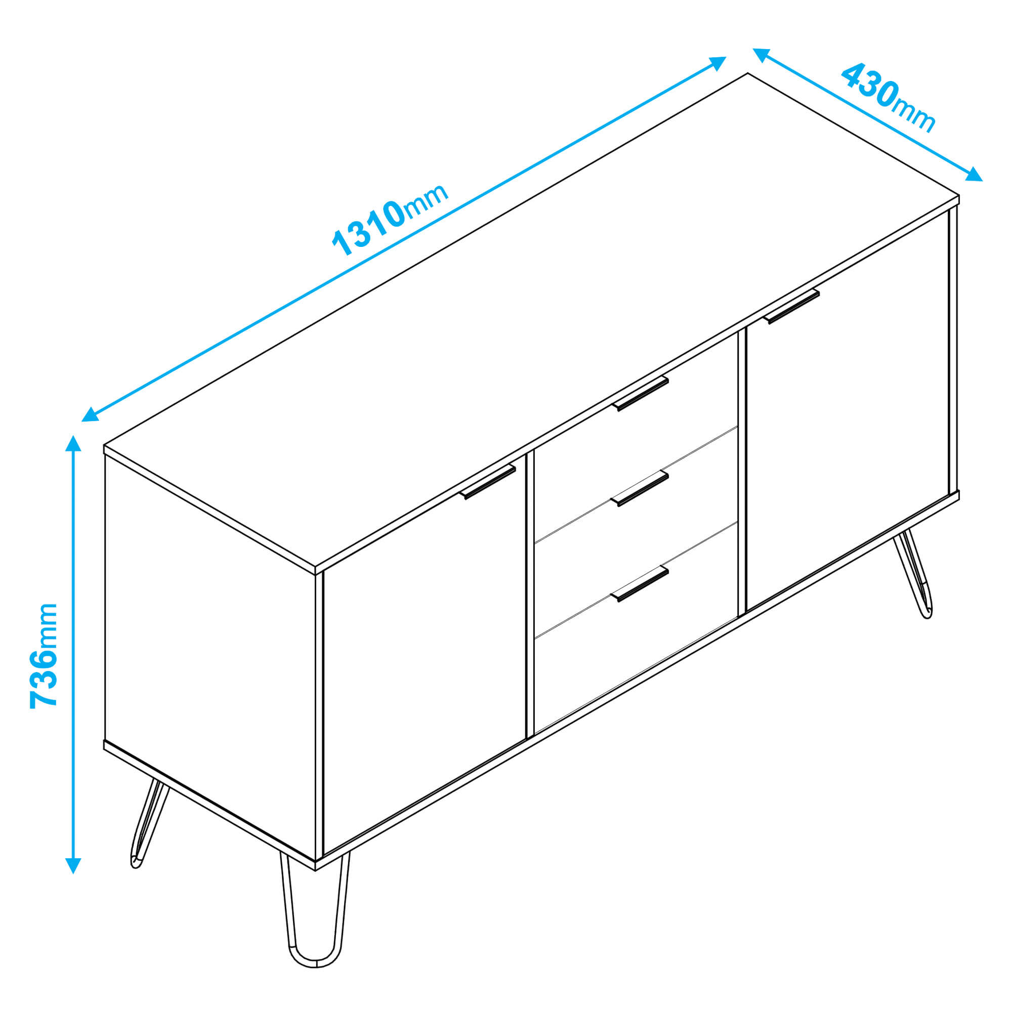 362519---Aparador-CASSIE-com-2-portas-e-3-gavetas---Branco-e-Preto