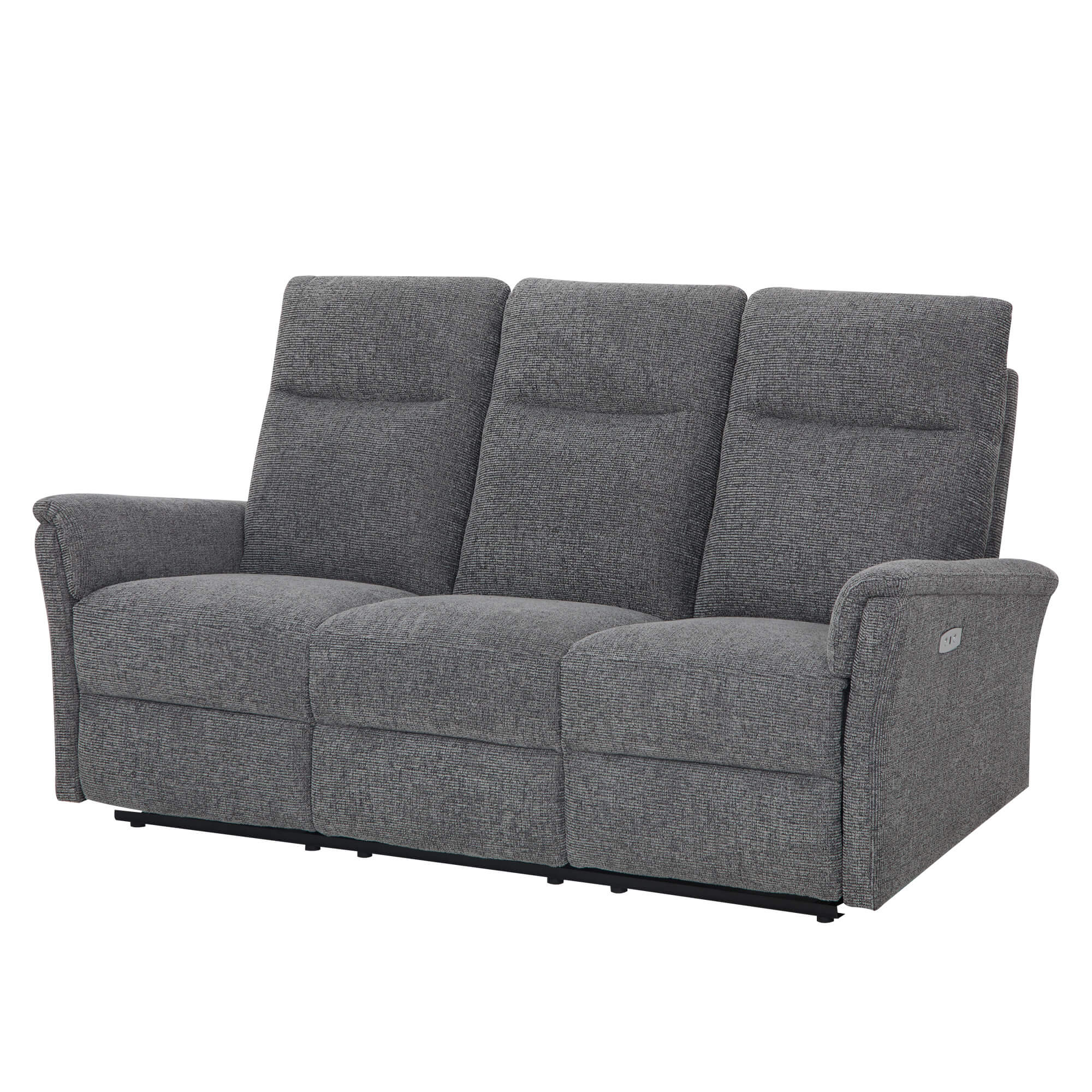 Sofa-3-lugares-NORMANDY-relax-eletrico---Cinzento-escuro