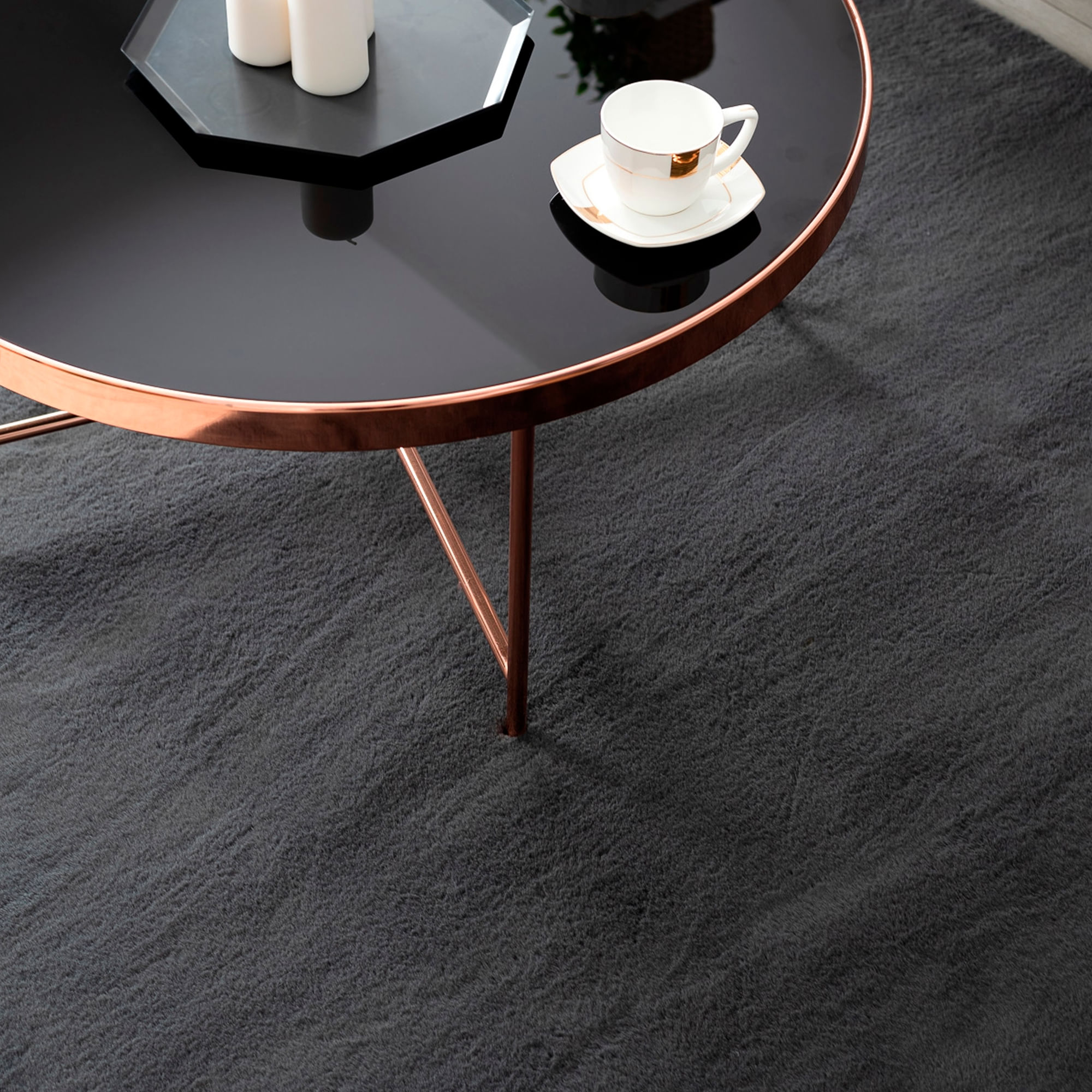 Tapete-redondo-BUNNY-II-160-cm---Antracite