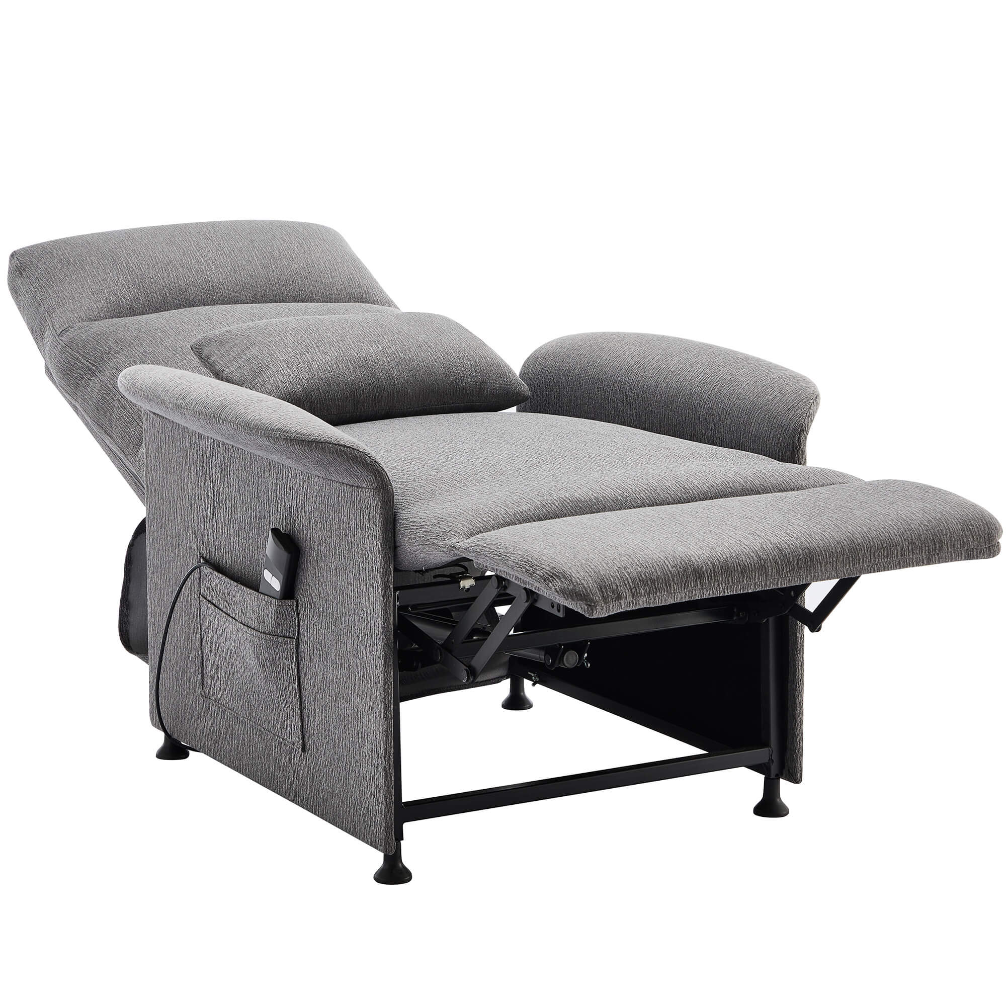 Poltrona-reclinavel-relax-PUSHING-eletrica---Cinzento