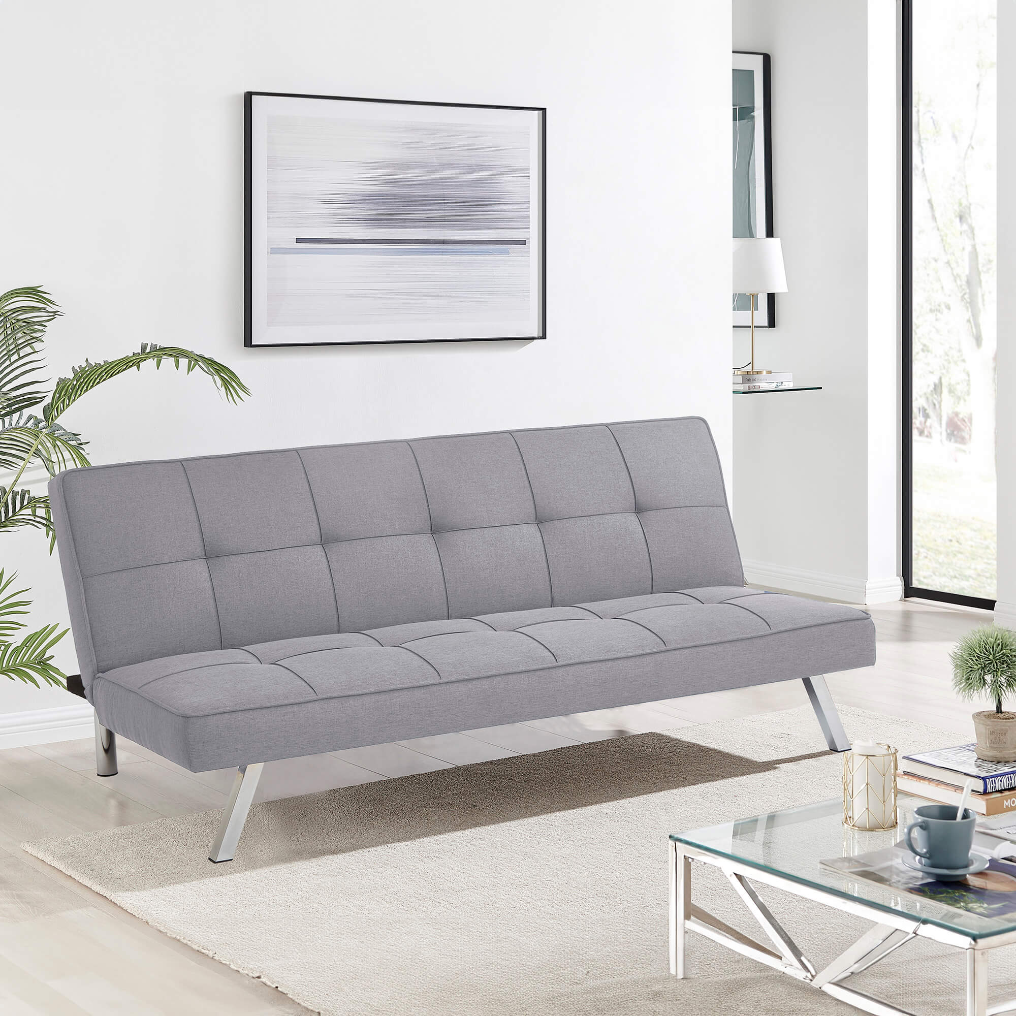 Sofa-cama-MAINE---Cinzento