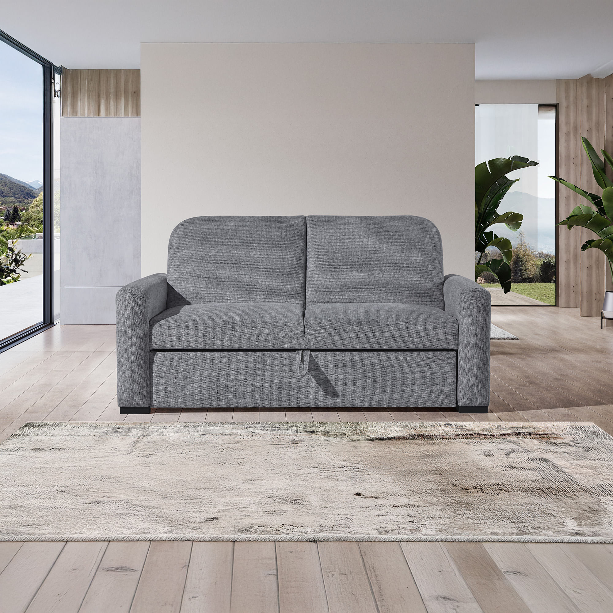 Sofa-cama-DELI-Cinzento-Escuro