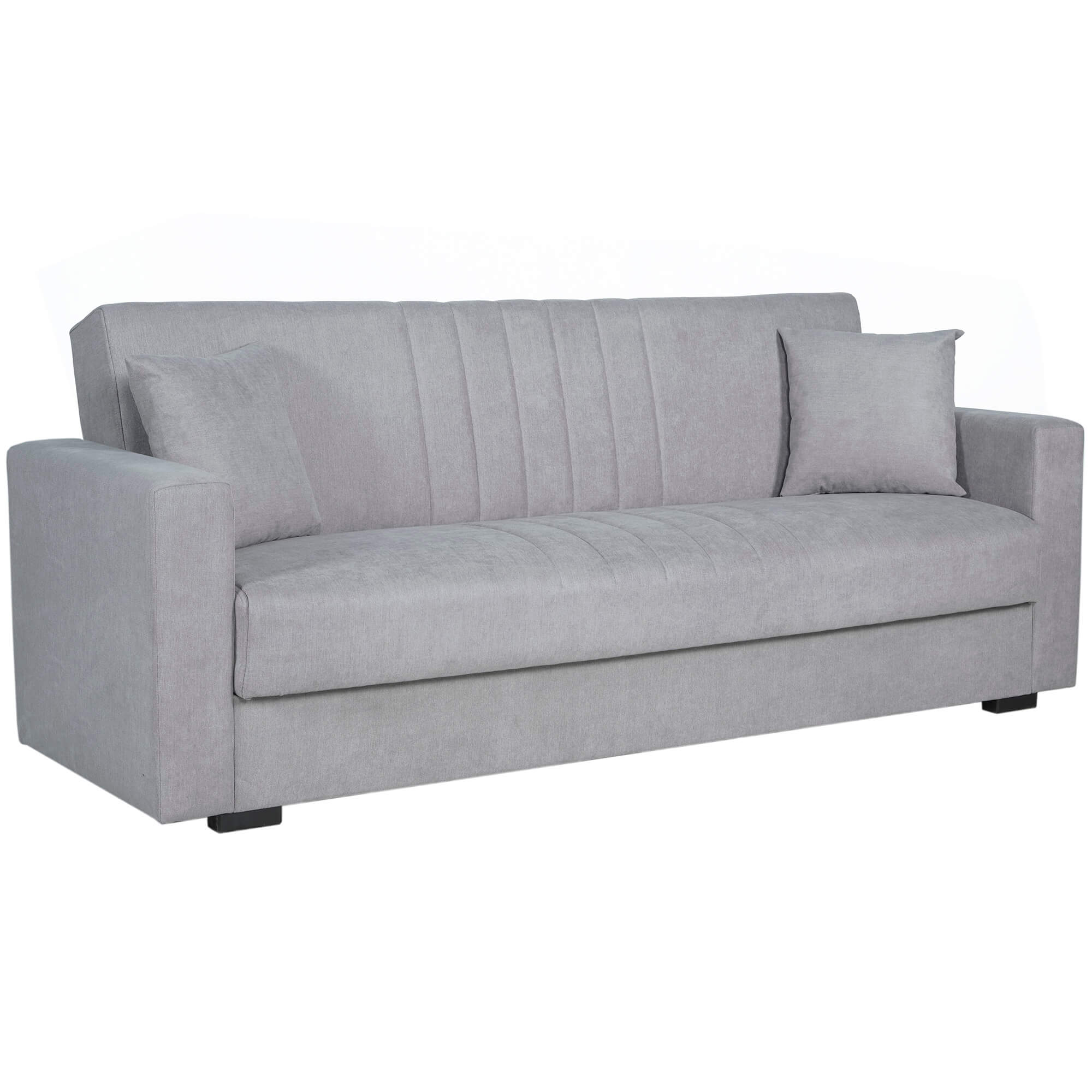 Sofa-cama-TOP-STAR-com-bau---Cinzento