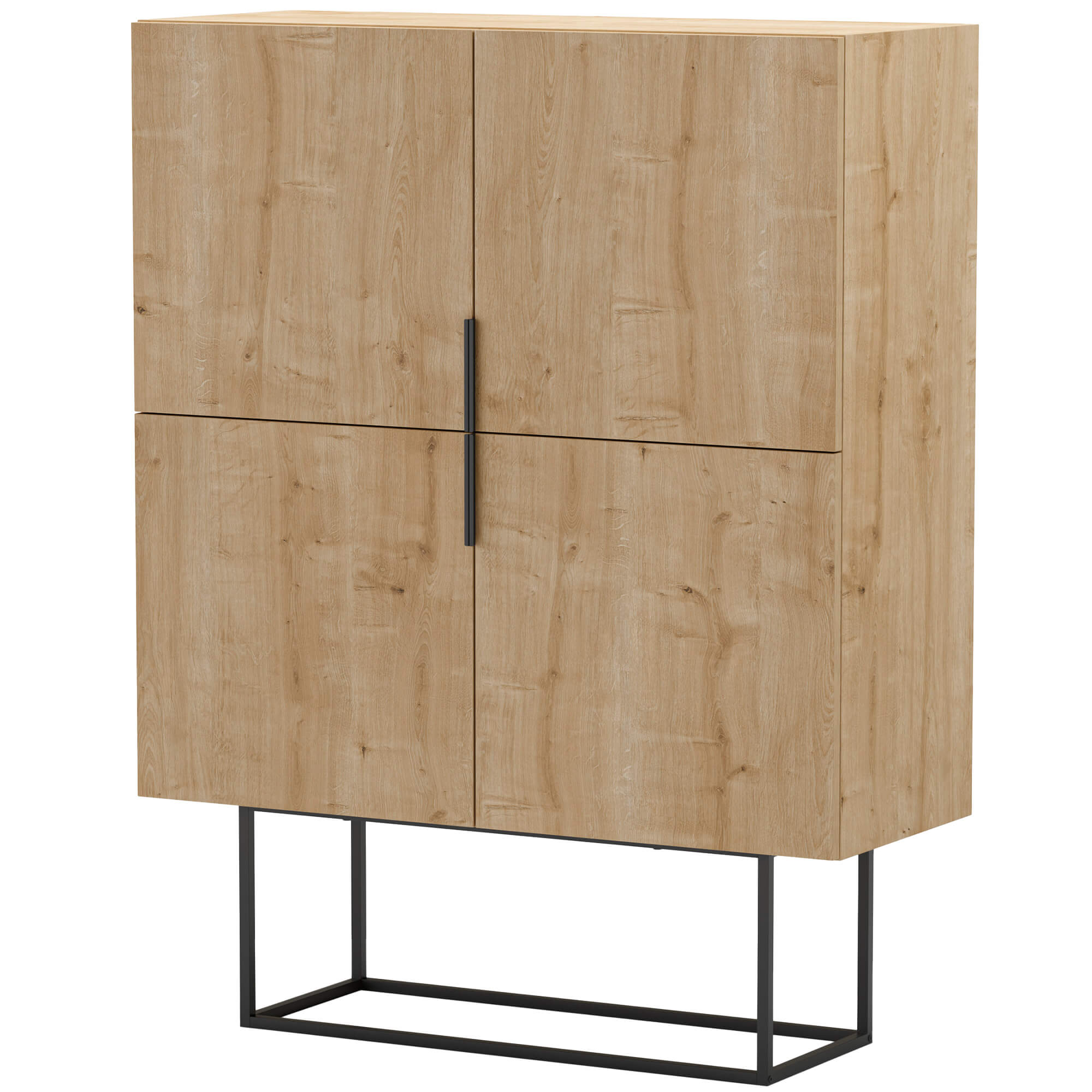 Aparador-alto-TITAN-com-4-portas---Carvalho