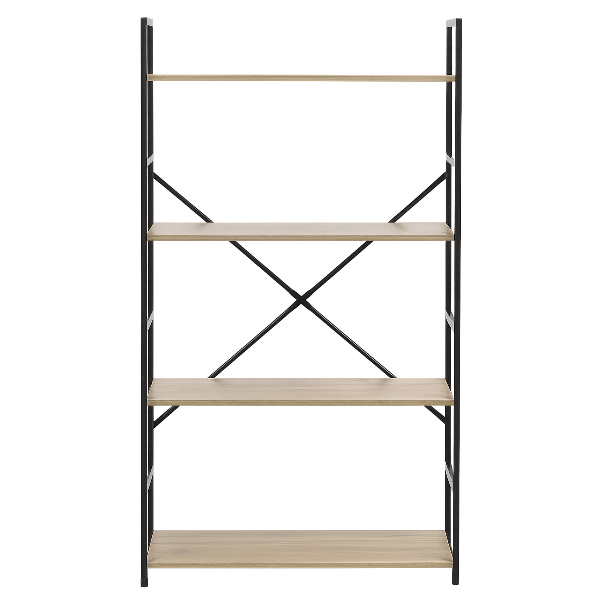 Estante-COLORADO-com-4-prateleiras--585cm--Carvalho-e-Preto