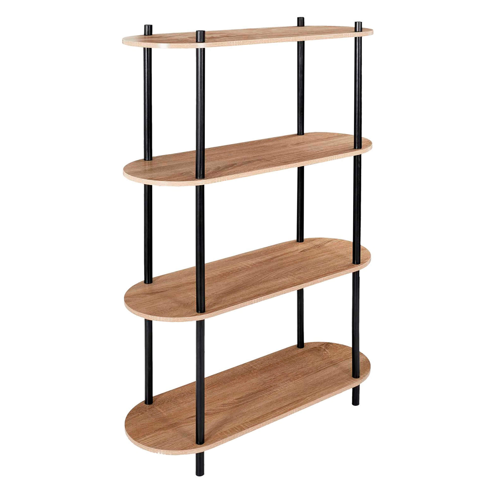 Estante-COBE-compacta-113-cm---Carvalho-e-Preto