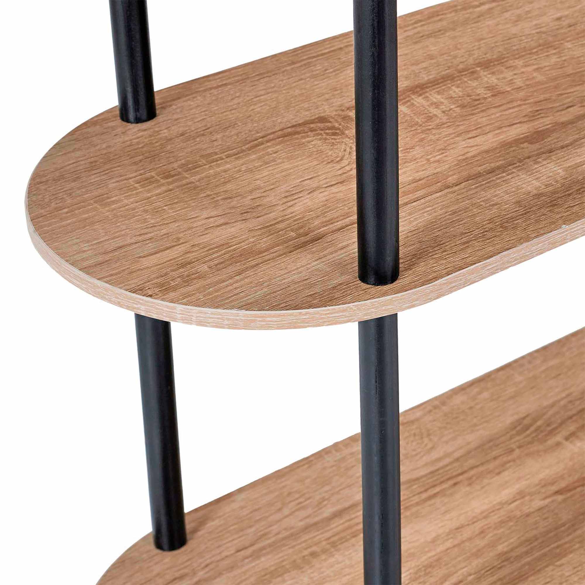Estante-COBE-compacta-113-cm---Carvalho-e-Preto