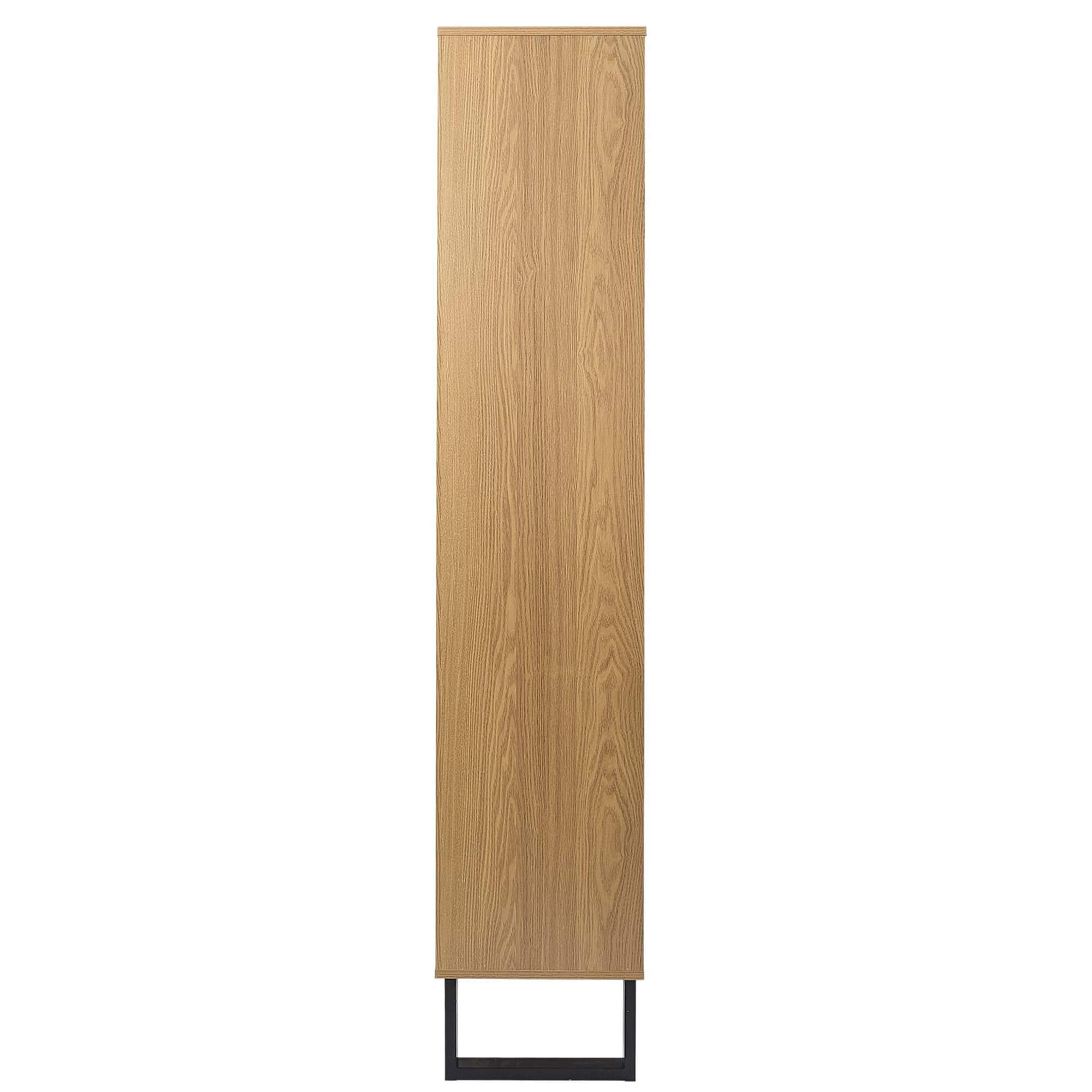 Estante-CALYPSO-com-2-portas-e-3-prateleiras-Carvalho-e-Preto