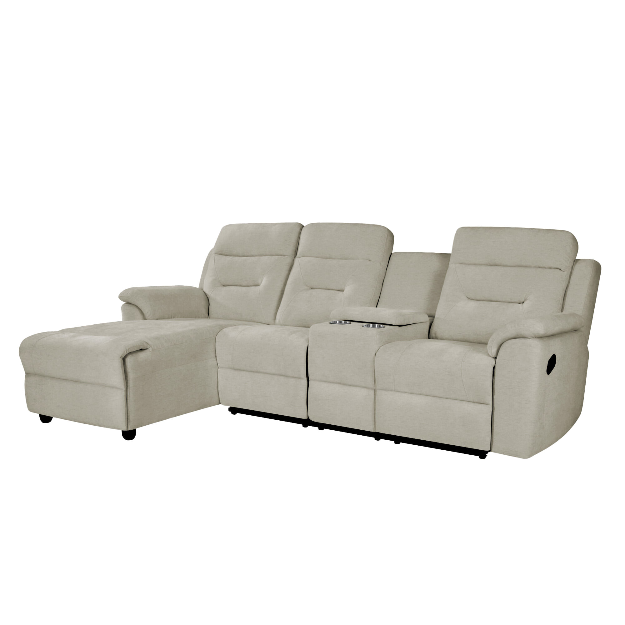 Sofa-chaise-longue-NAMIE-relax-manual-Aveia---Esquerda