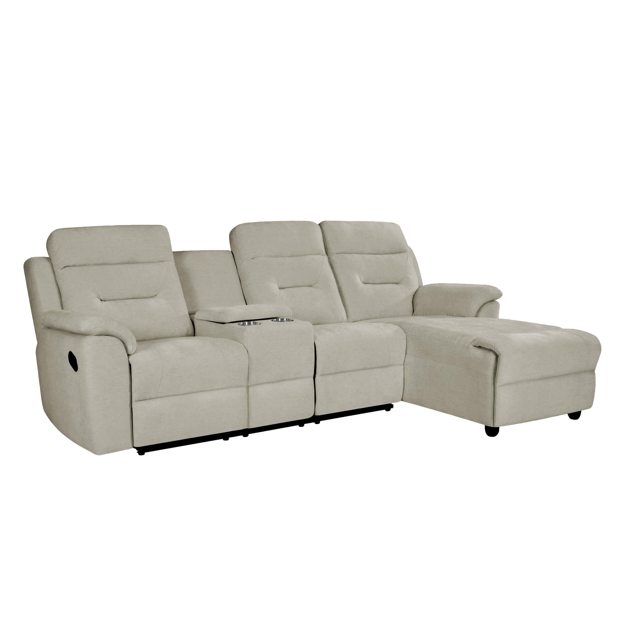 Sofa-chaise-longue-NAMIE-relax-manual-Aveia---Direita