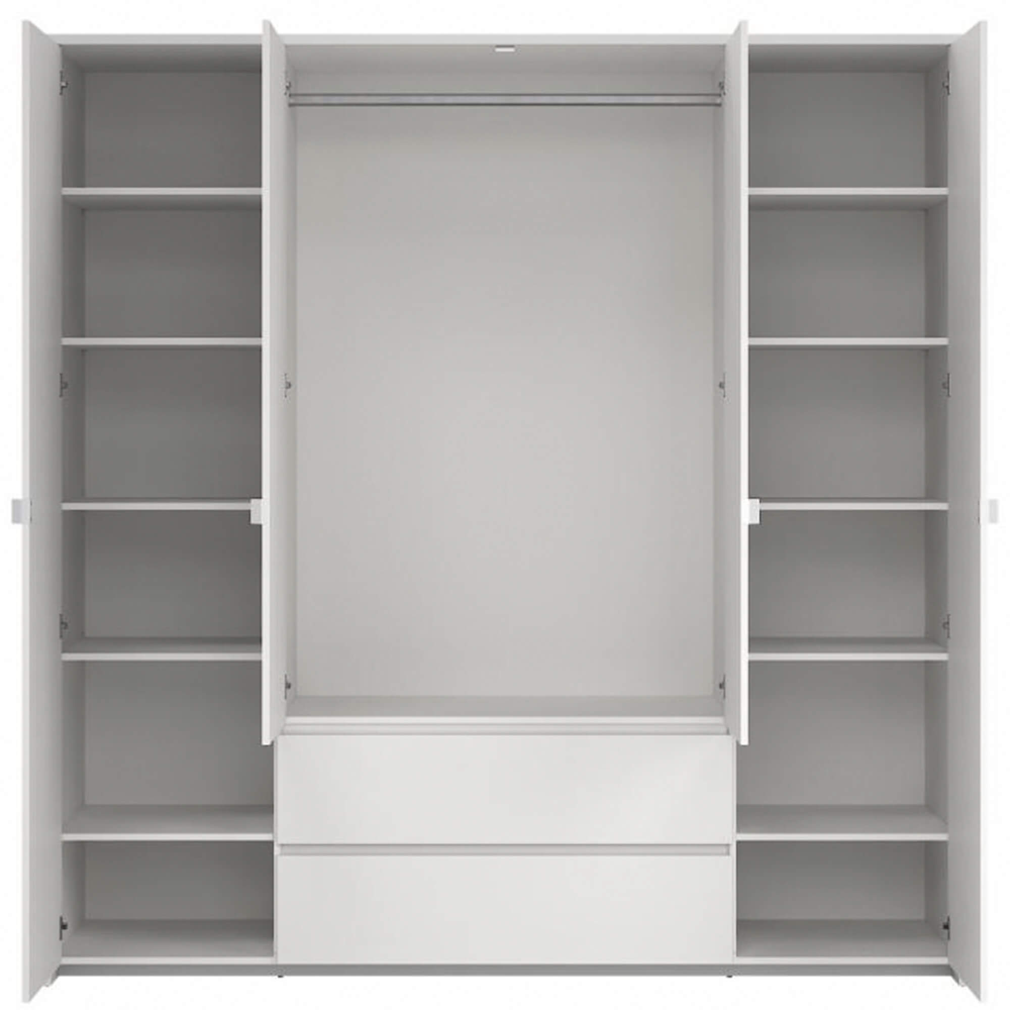 Roupeiro-NEXT-com-4-portas-e-2-gavetas---Branco-Brilho