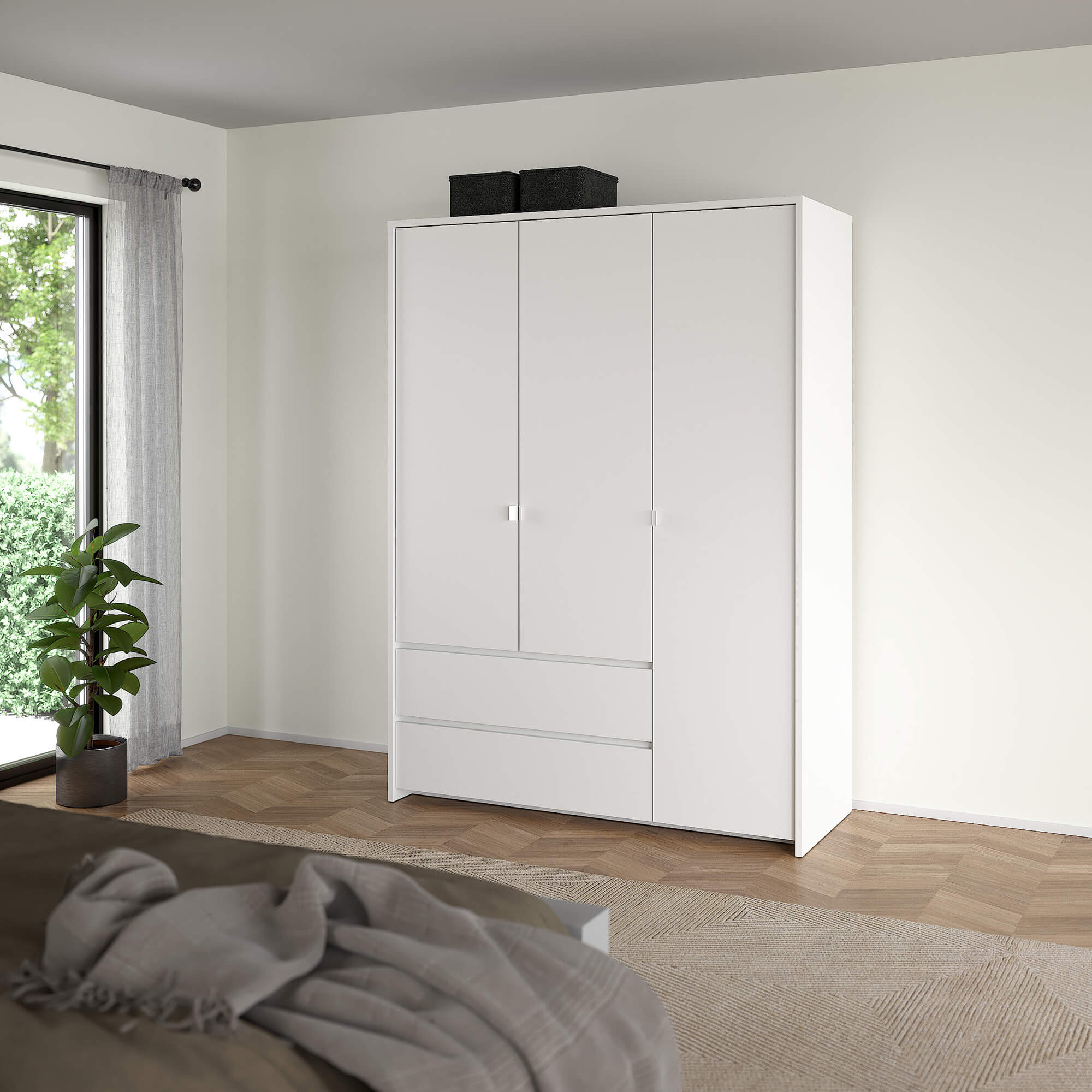 Roupeiro-3-Portas-e-2-Gavetas-NEXT-Branco