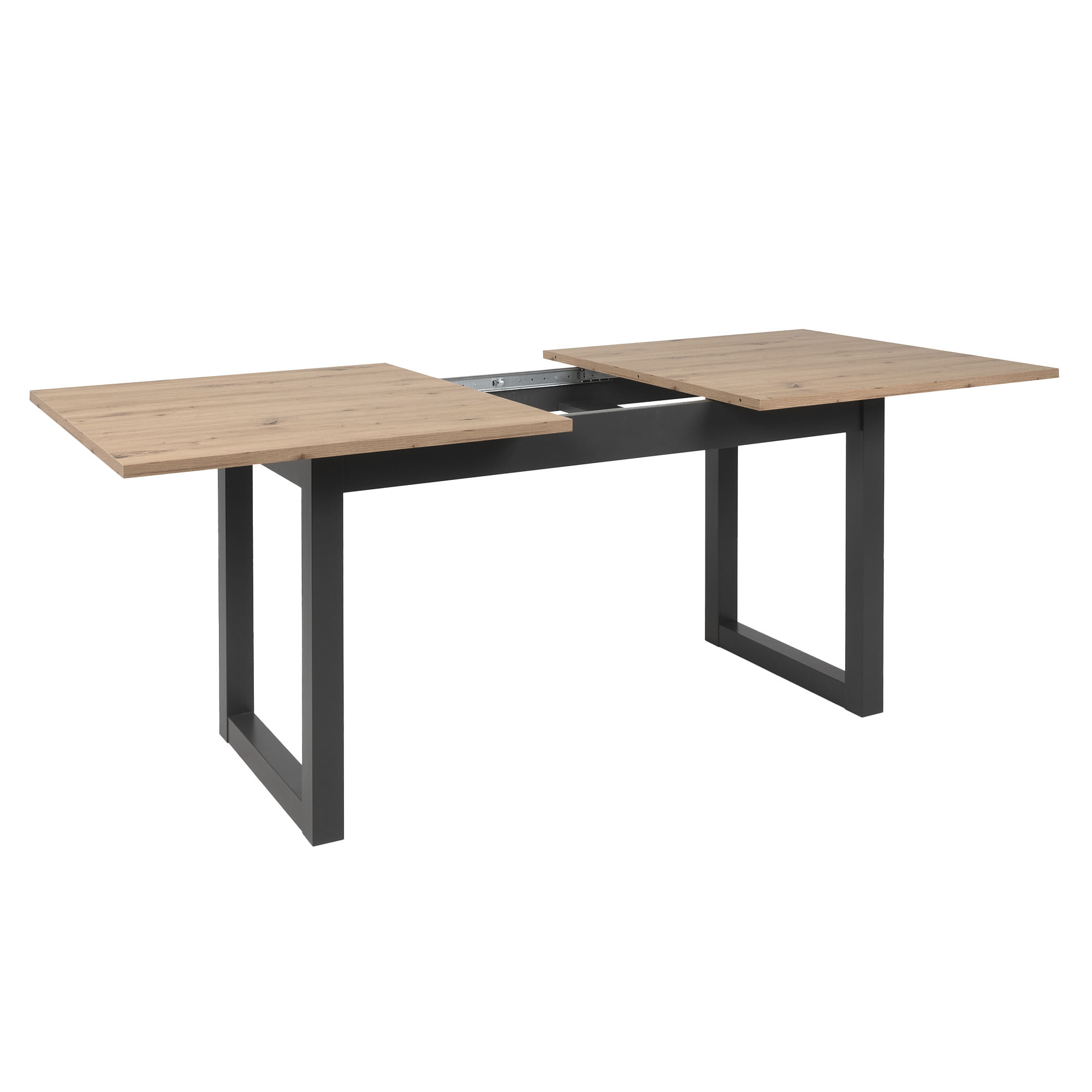 Mesa-extensivel-DENVER--160-200-cm--Antracite-e-Carvalho-Artesanato
