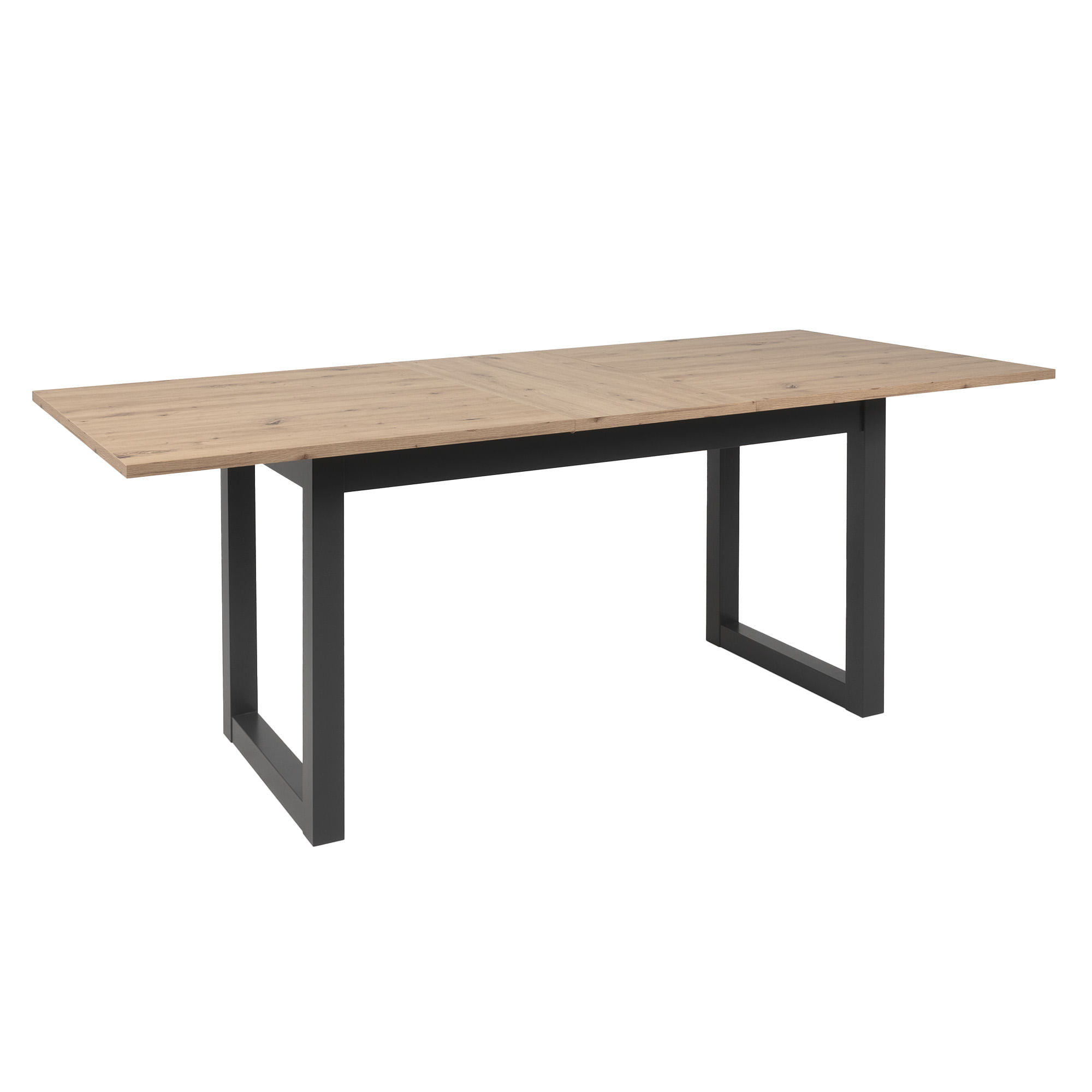 Mesa-extensivel-DENVER--160-200-cm--Antracite-e-Carvalho-Artesanato