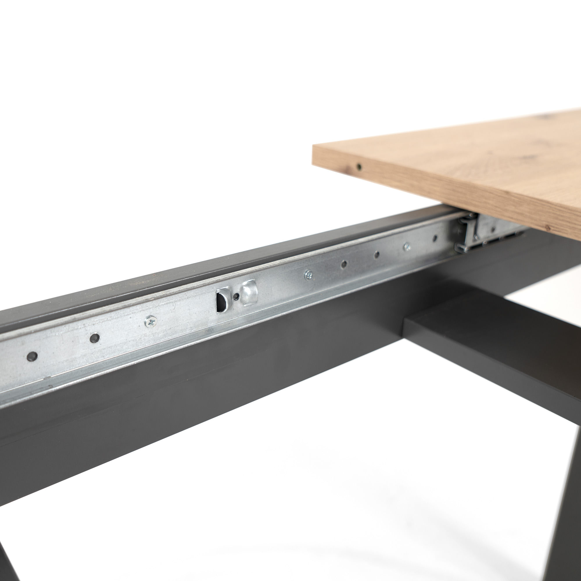 Mesa-extensivel-DENVER--160-200-cm--Antracite-e-Carvalho-Artesanato