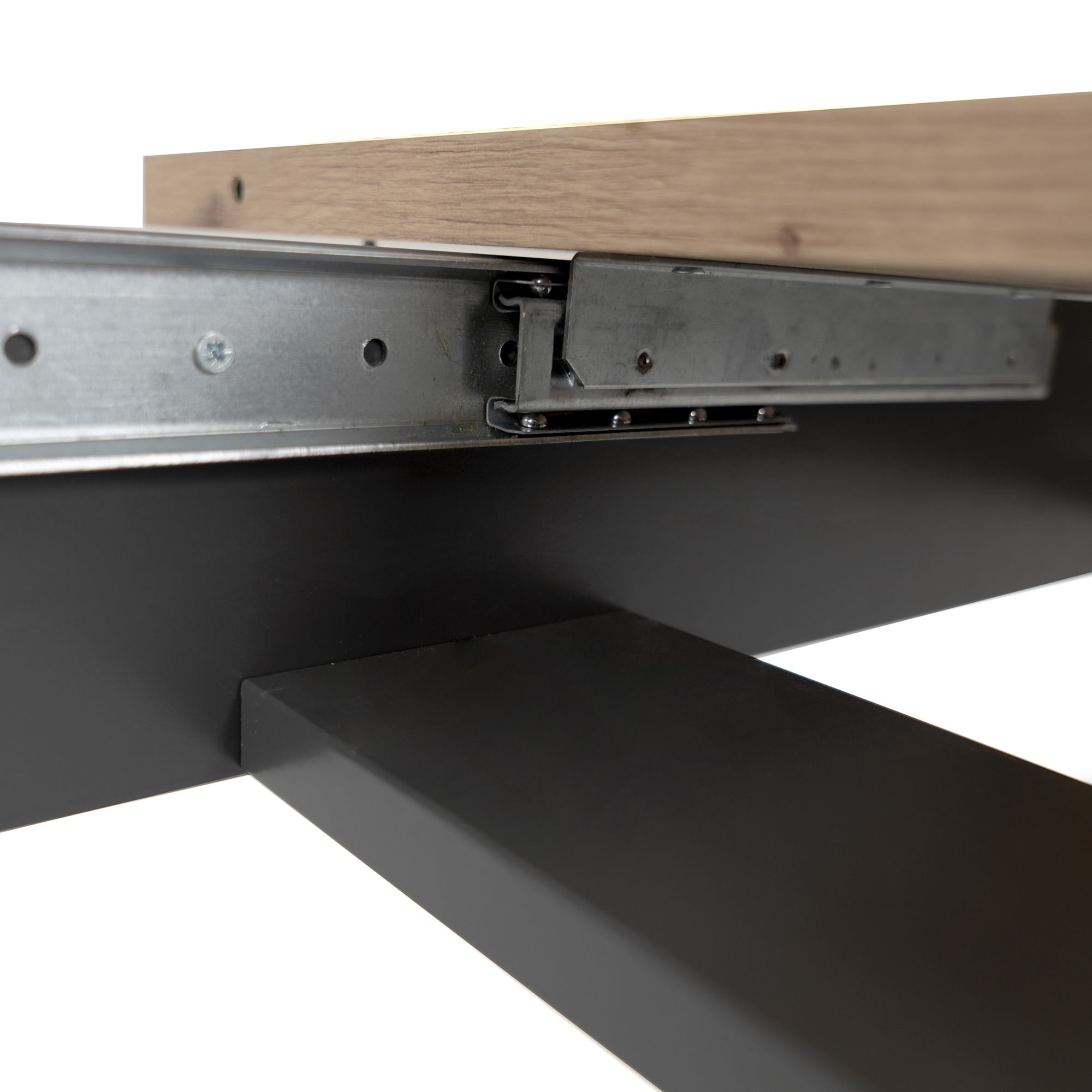 Mesa-extensivel-DENVER--160-200-cm--Antracite-e-Carvalho-Artesanato