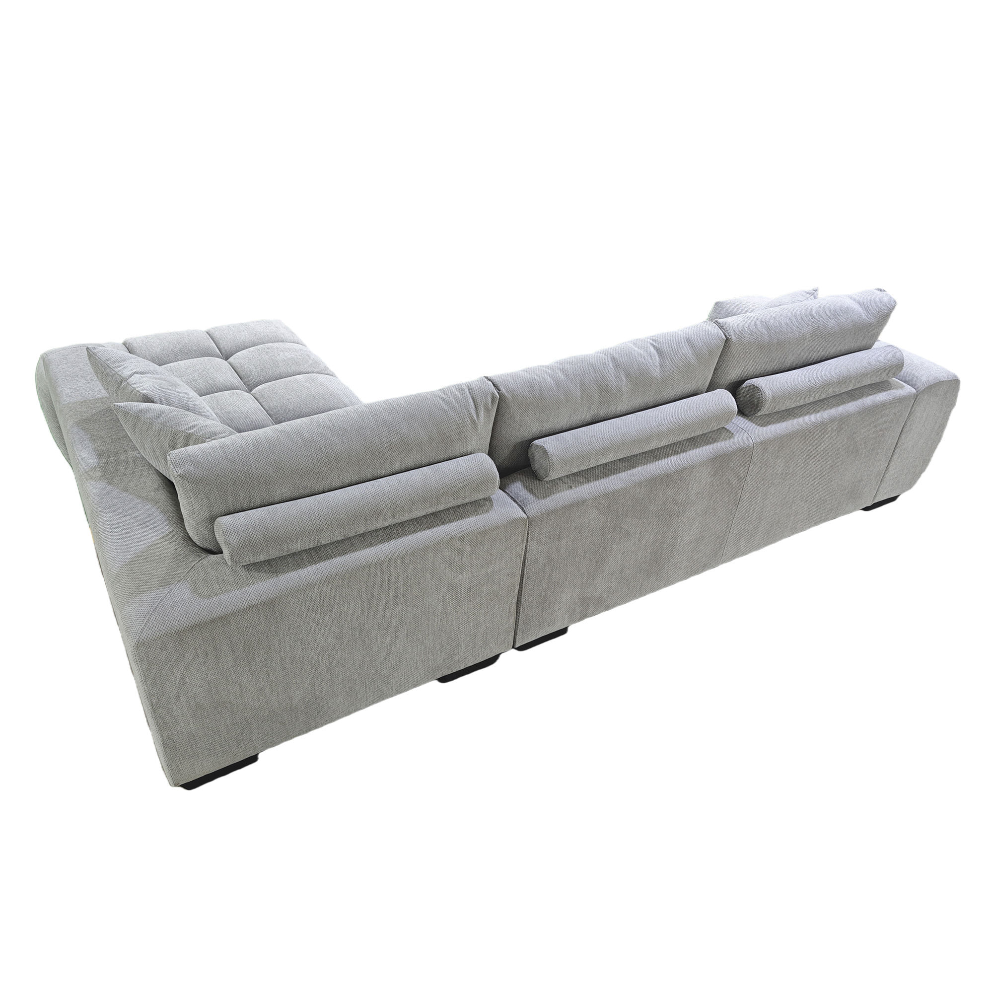 Sofa-chaise-longue-CALIFORNIA-Cinzento-Bege---Direita