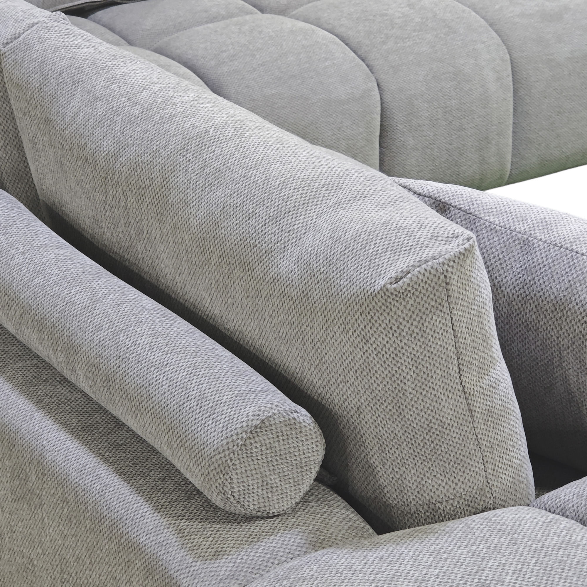 Sofa-chaise-longue-CALIFORNIA-Cinzento-Bege---Direita