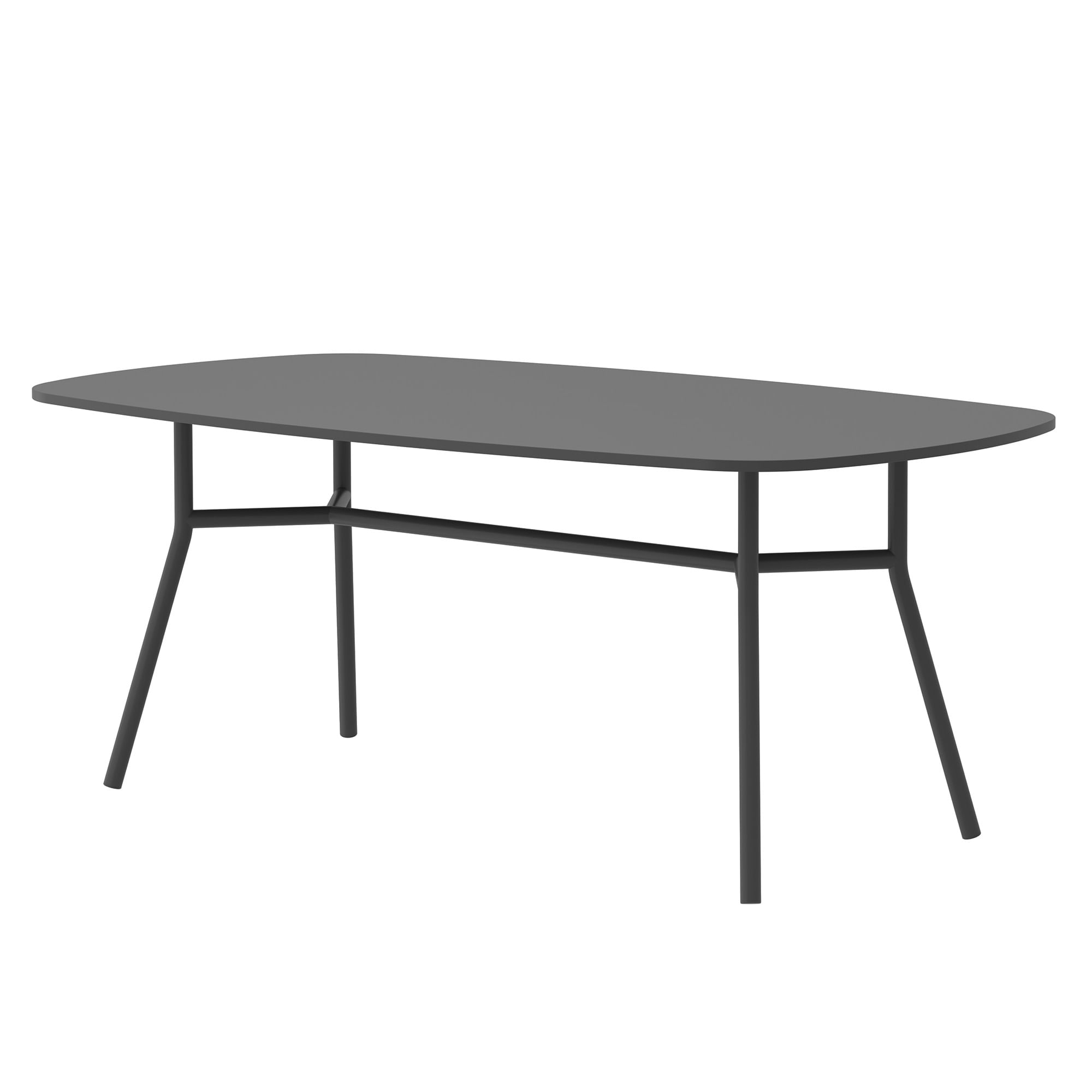 Mesa-retangular-MALMO--200cm--Cinzento-Escuro