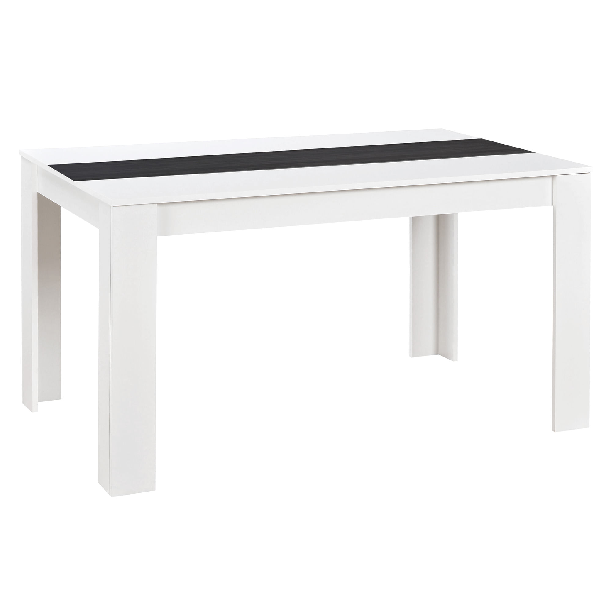 Pack-mesa-DOMUS---6-cadeiras-ZARA-II-Branco-e-Preto