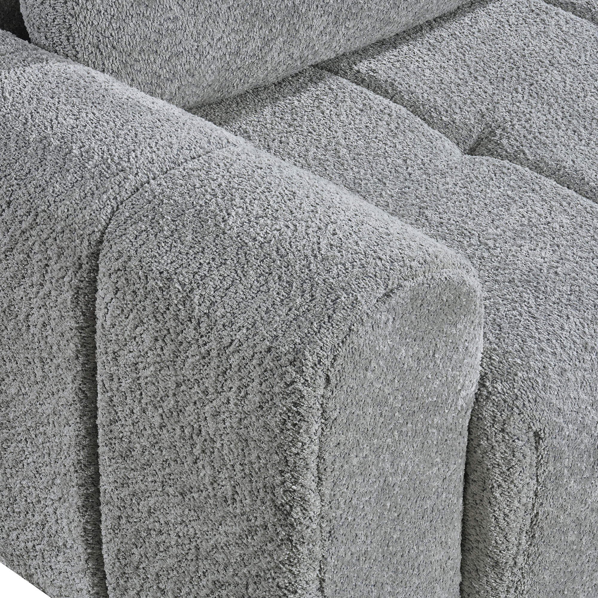 Sofa-chaise-longue-BRAD-com-cama-Cinzento---Direita