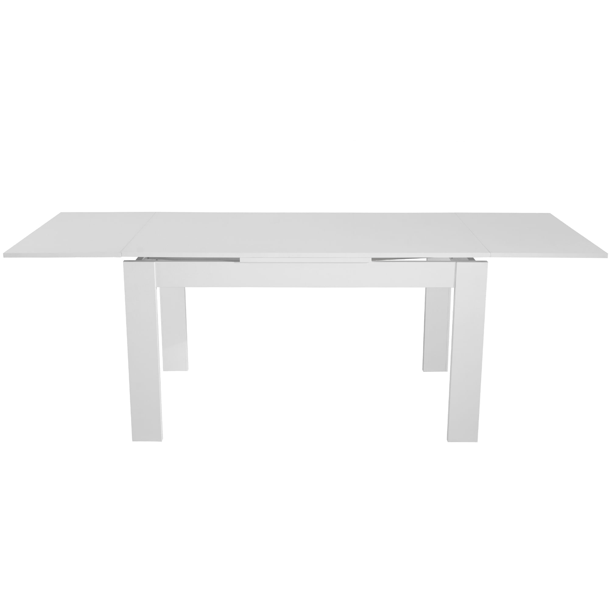 Pack-mesa-extensivel-BUDAPESTE---4-cadeiras-DALAS-Branco-e-Cinzento-Claro
