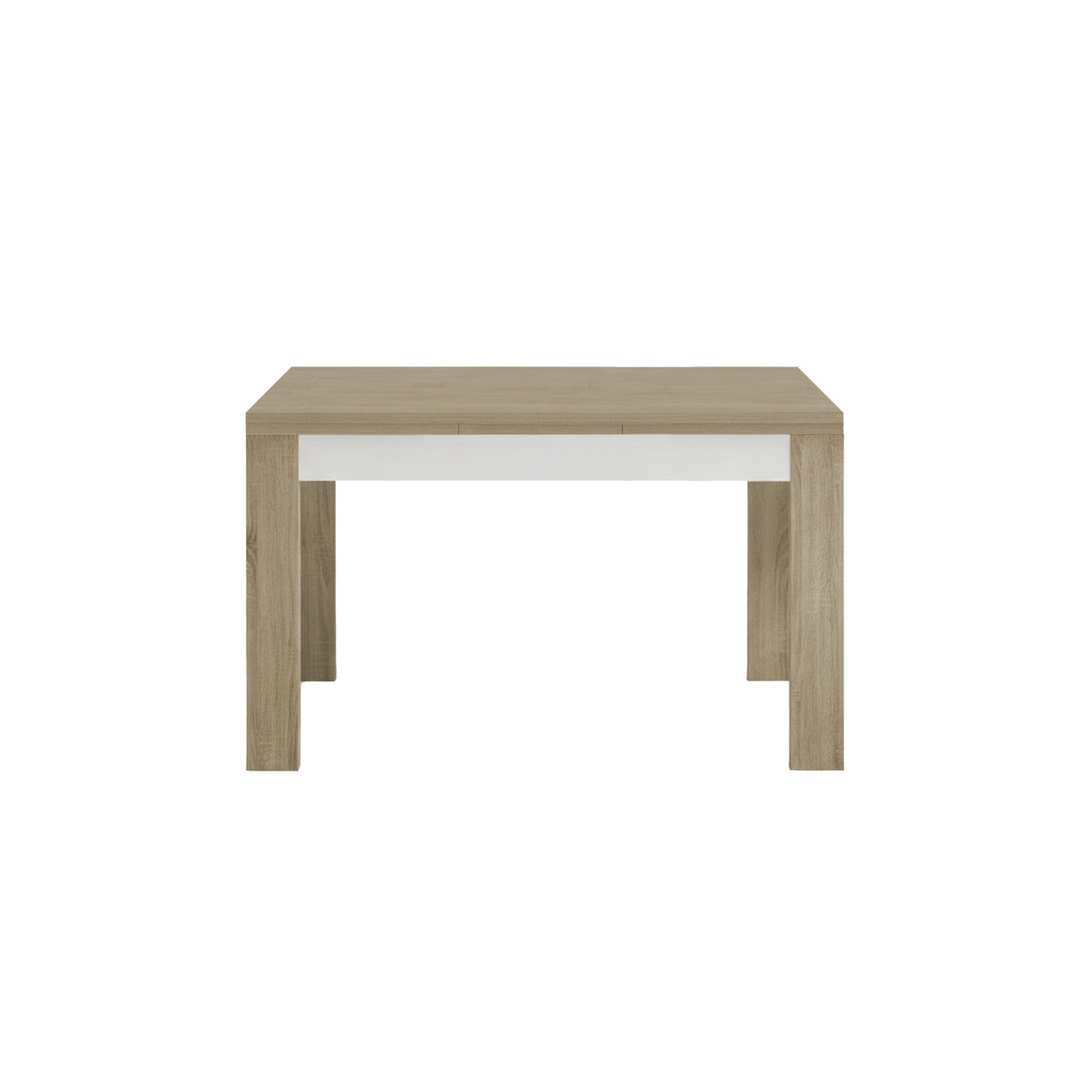 Pack-mesa-extensivel-PARIS---4-cadeiras-JULE-Carvalho-Natura-e-Branco