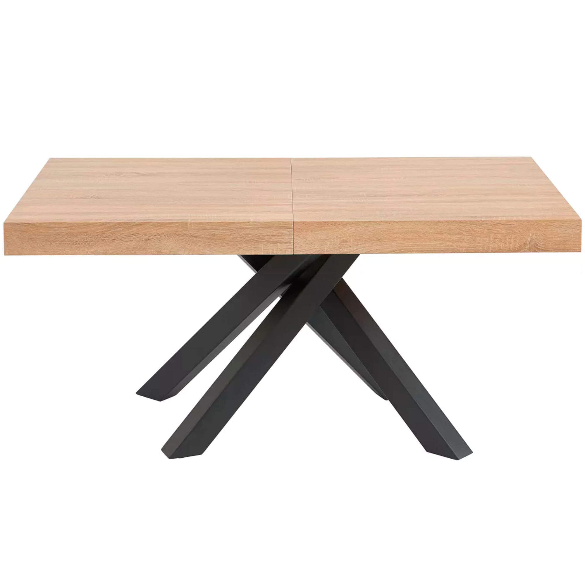 Pack-mesa-extensivel-ADAM---4-cadeiras-IVY-Carvalho-e-Cinzento