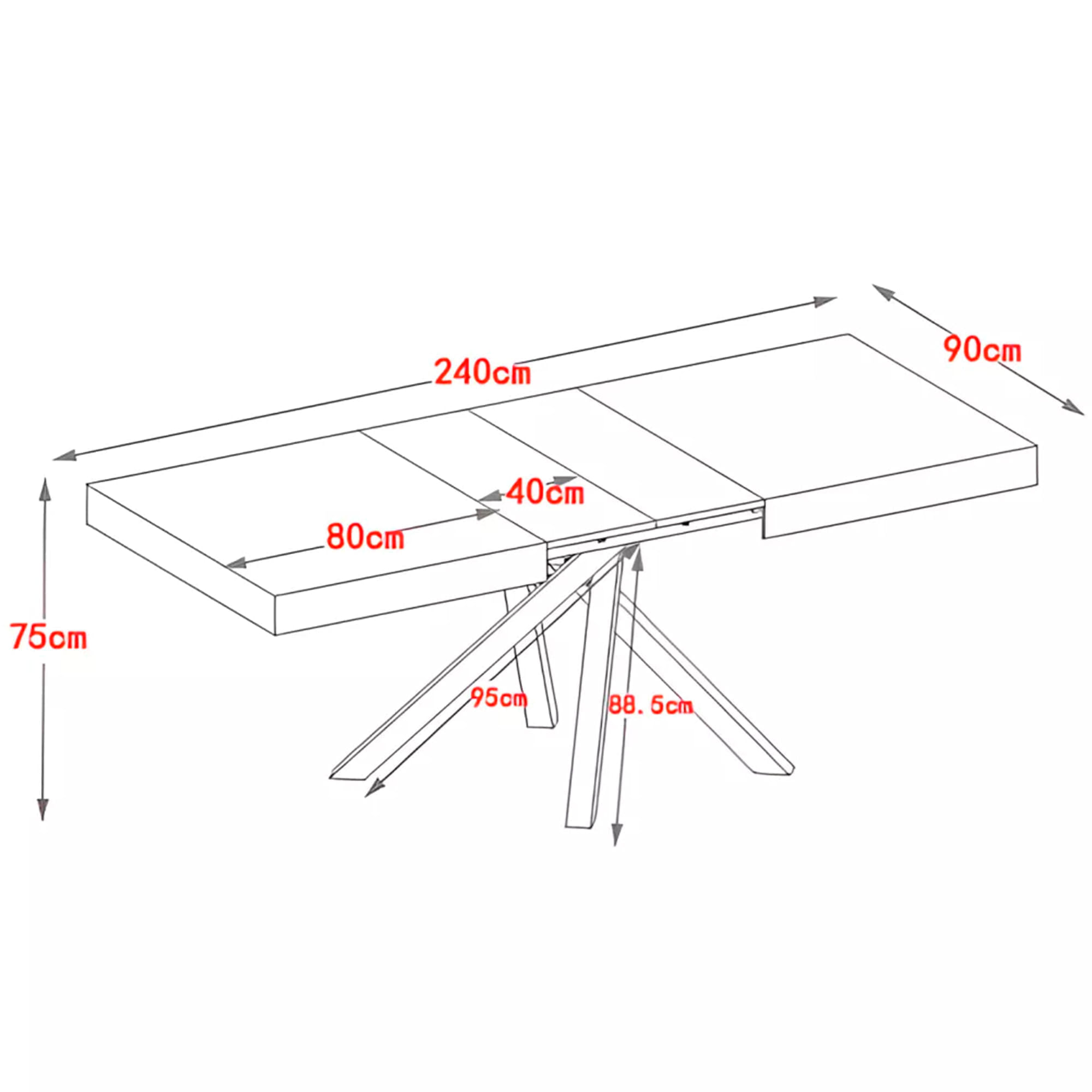 Pack-mesa-extensivel-ADAM---4-cadeiras-IVY-Carvalho-e-Cinzento