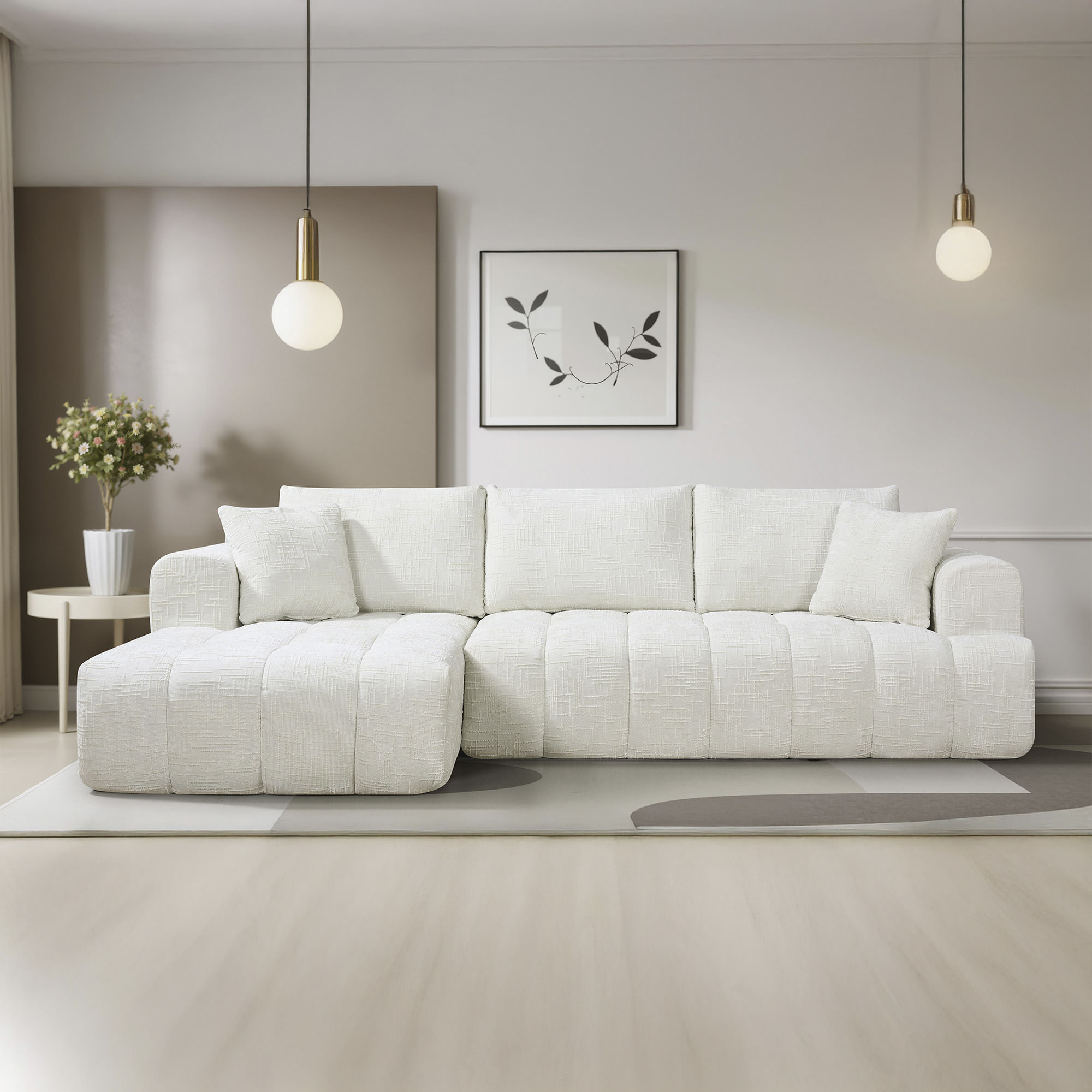 -Sofas-POP-UP--Sofa-chaise-longue-OAKLAND-embalado-a-vacuo-Bege-Claro---Esquerda