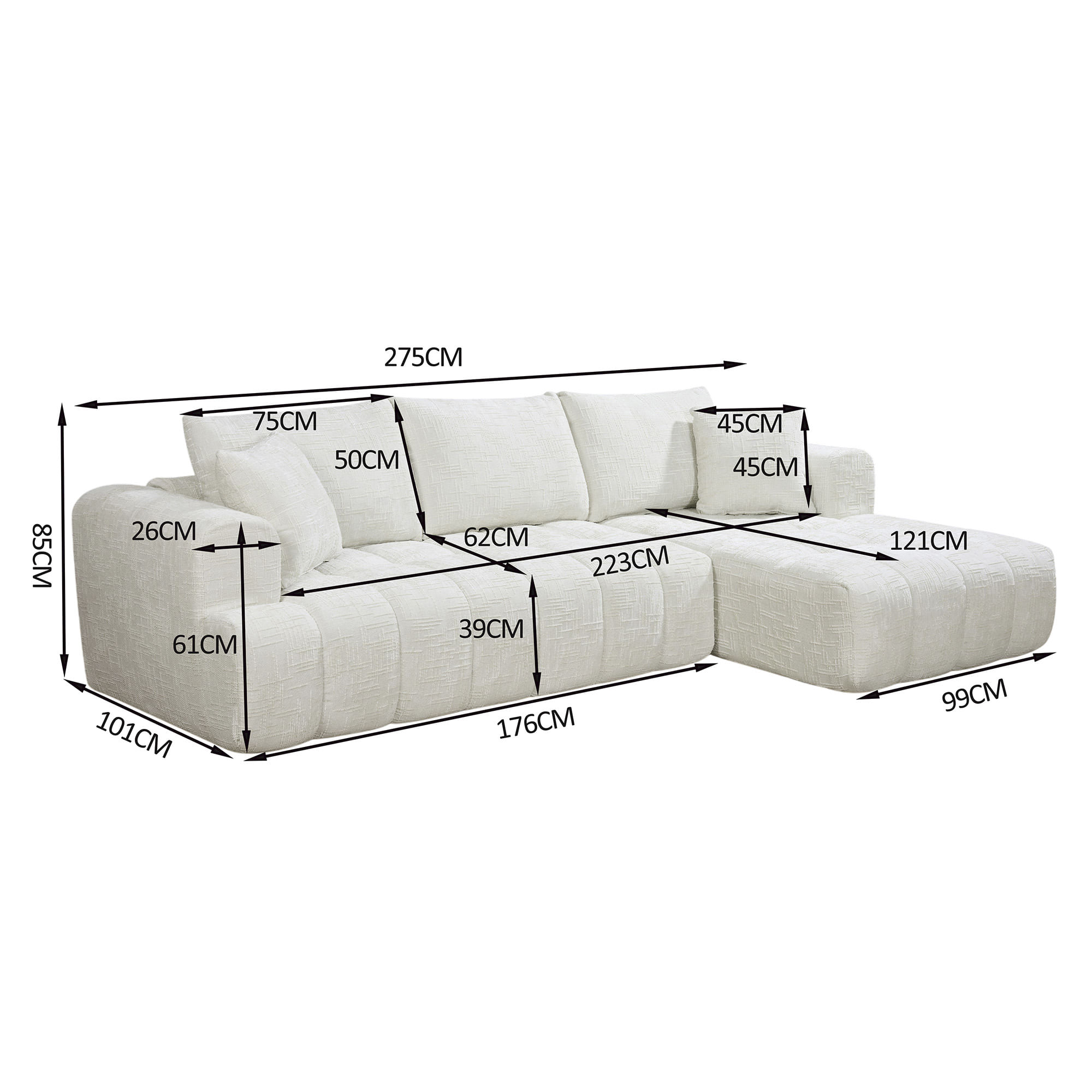 -Sofas-POP-UP--Sofa-chaise-longue-OAKLAND-embalado-a-vacuo-Bege-Claro---Esquerda