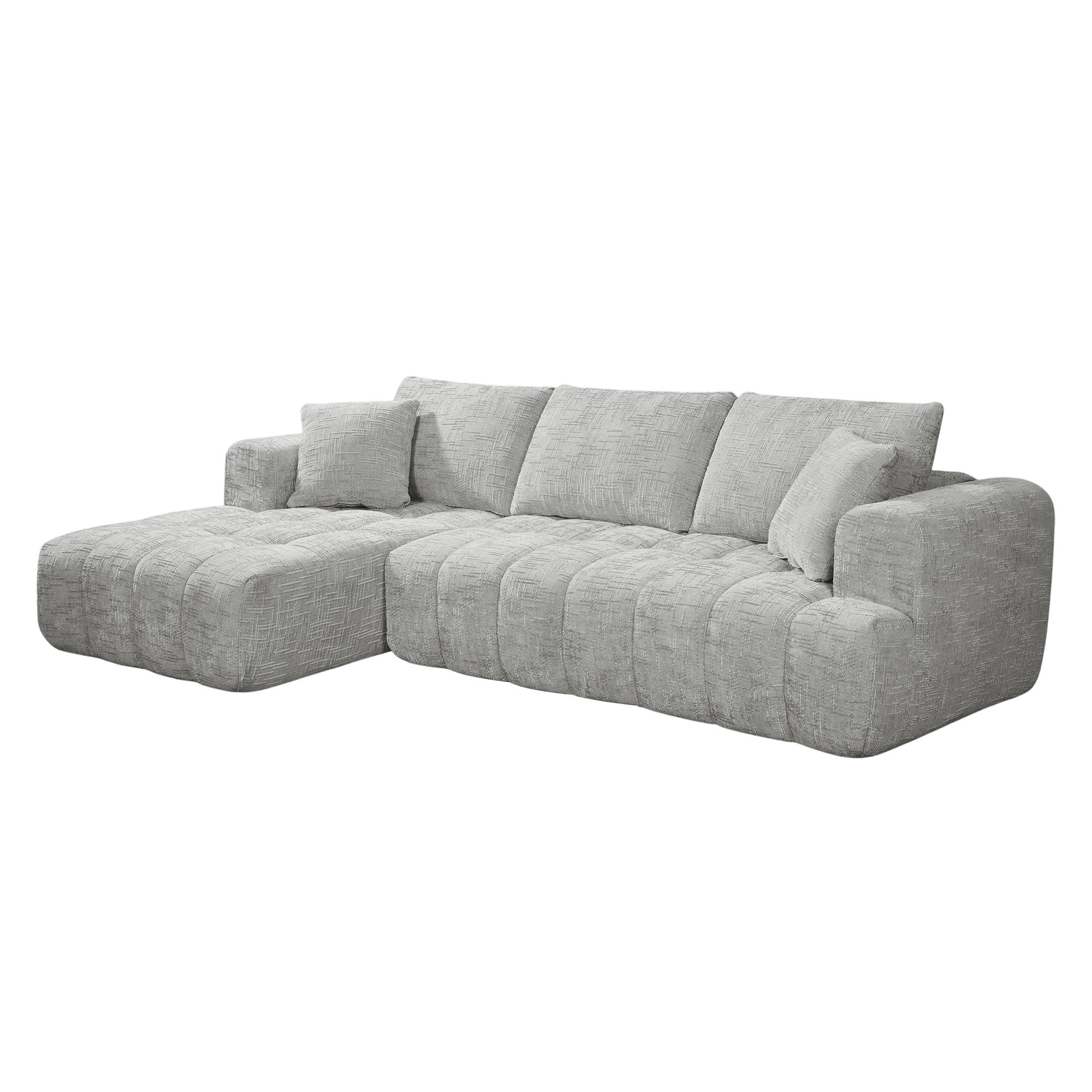 Sofas-POP-UP--Sofa-chaise-longue-OAKLAND-embalado-a-vacuo-Cinzento---Esquerda
