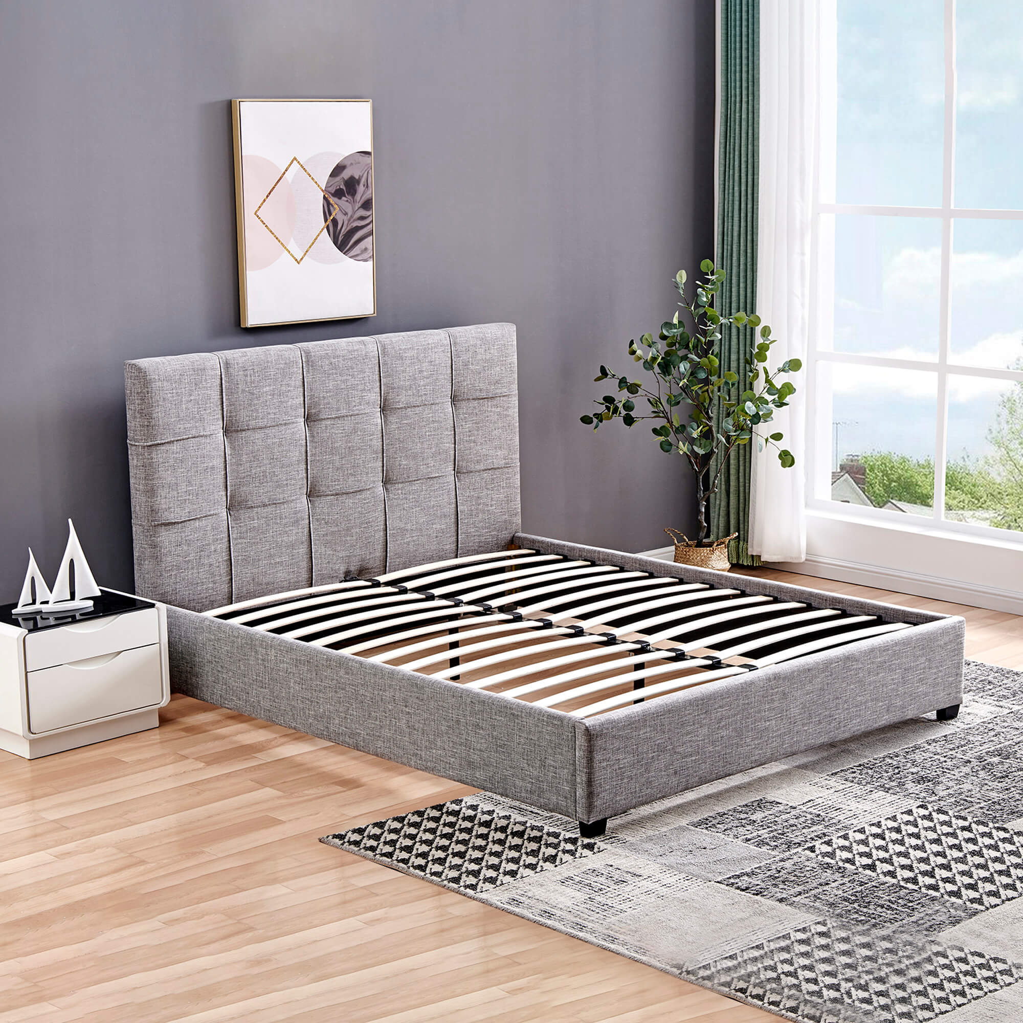 Cama-de-casal-LONDON---Cinzento-Claro