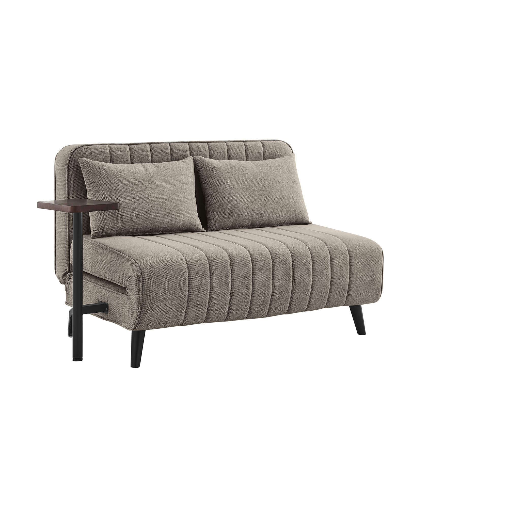 Sofa-cama-MYLLA-com-mesa-de-apoio-Taupe