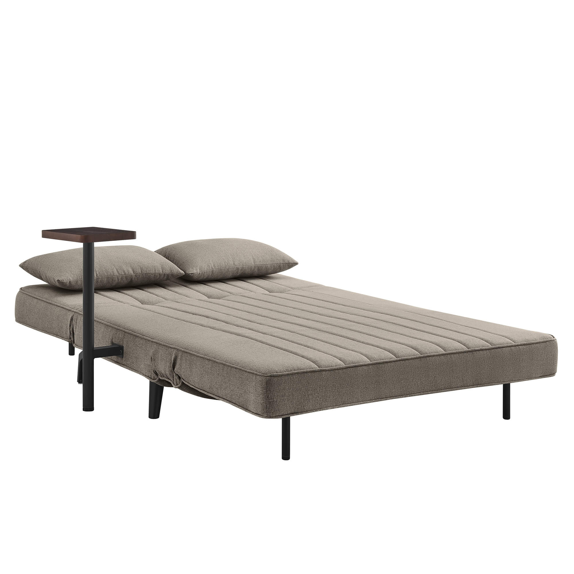 Sofa-cama-MYLLA-com-mesa-de-apoio-Taupe