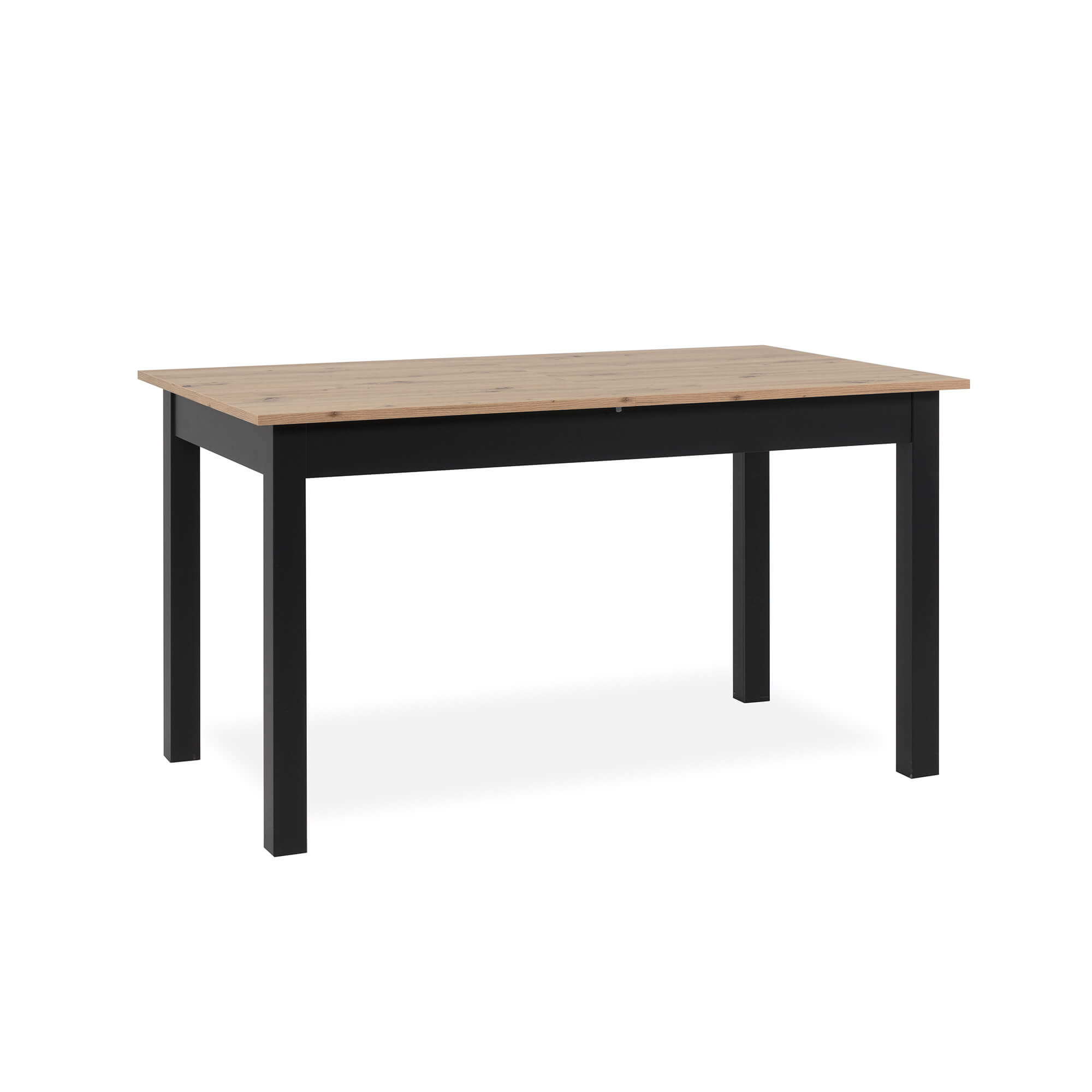 Mesa-extensivel-COBURG-140-a-180-cm---Preto-e-Carvalho-Artesanato