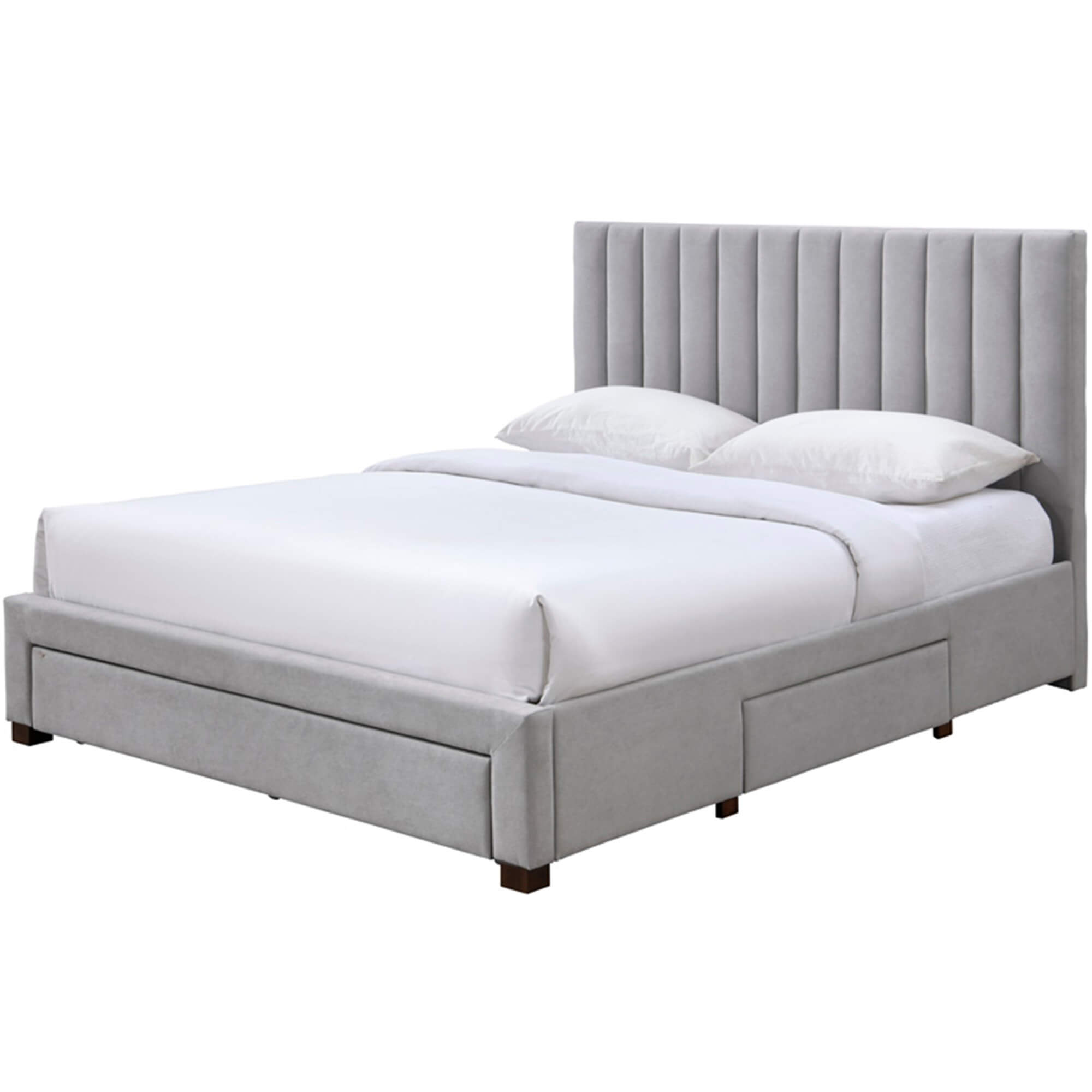 Cama-de-casal-BELLA-140x190cm---Cinzento-Claro