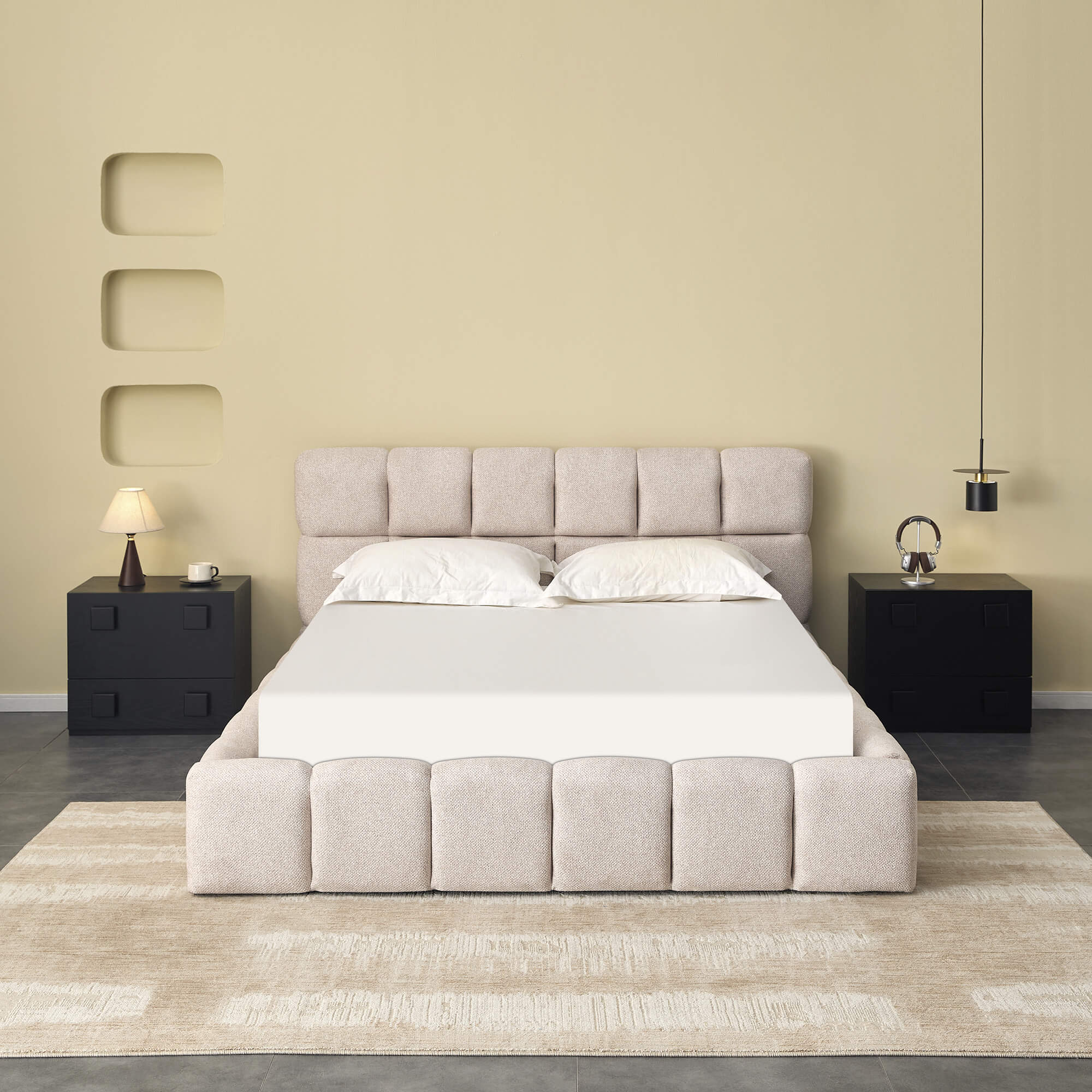 Cama-de-casal-elevatoria-MANCHESTER-160-x-200-cm---Bege