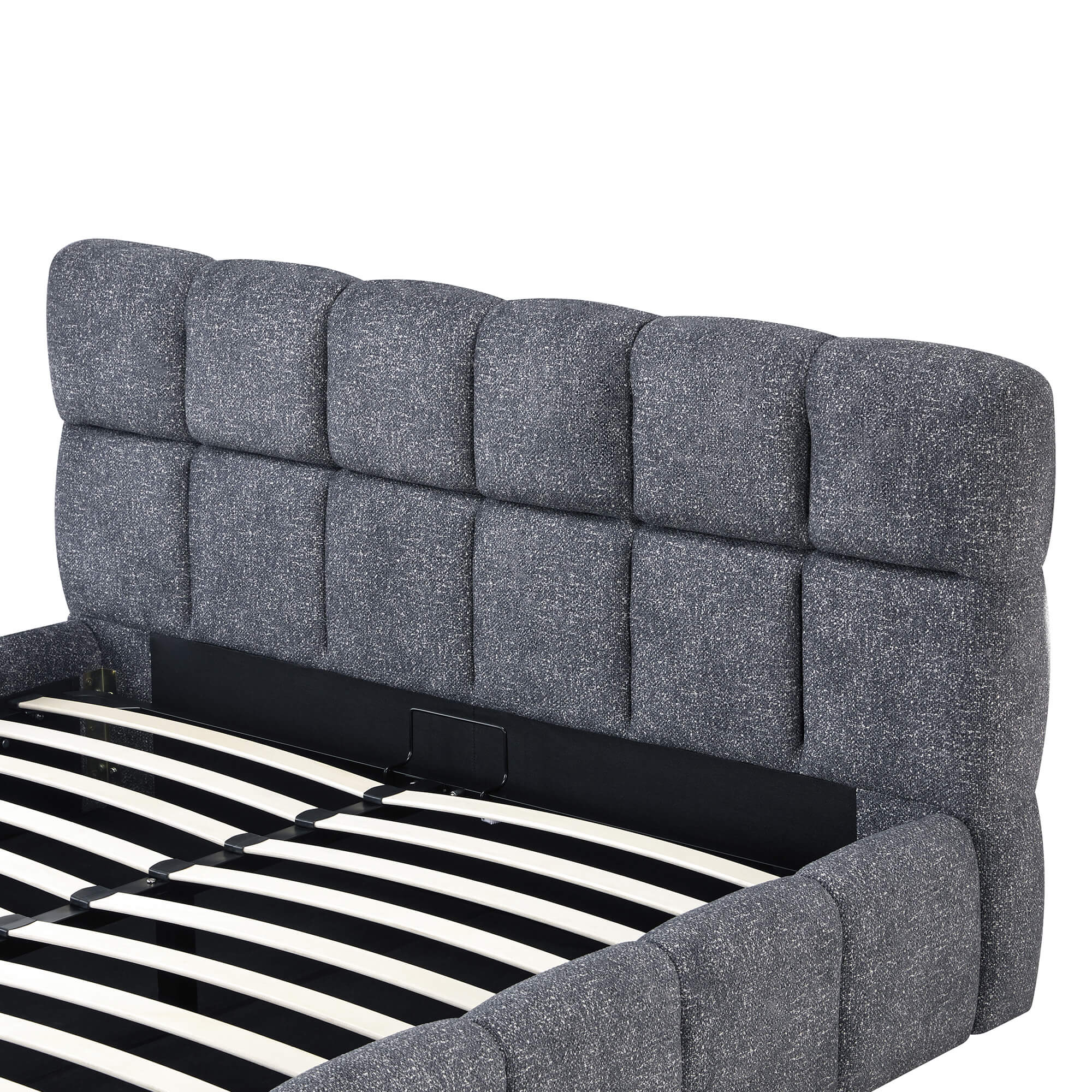 Cama-de-casal-elevatoria-MANCHESTER-160-x-200-cm---Cinzento-Escuro