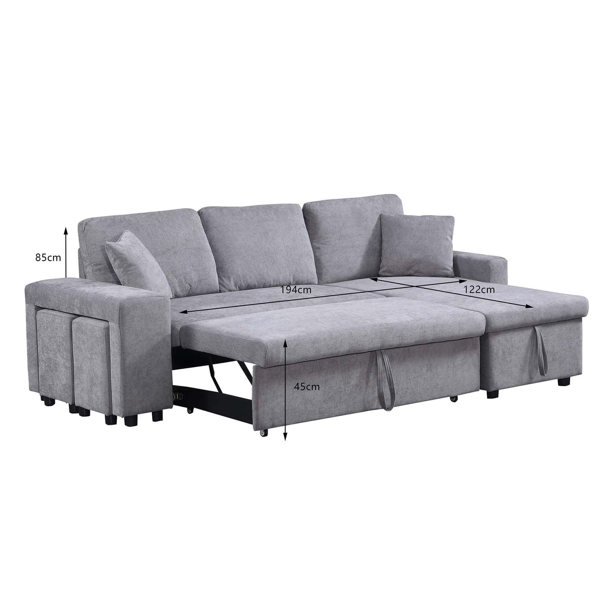 Sofa-chaise-lounge-reversivel-TOPAZIO-com-cama-bau-e-puffs-Cinzento---Reversivel
