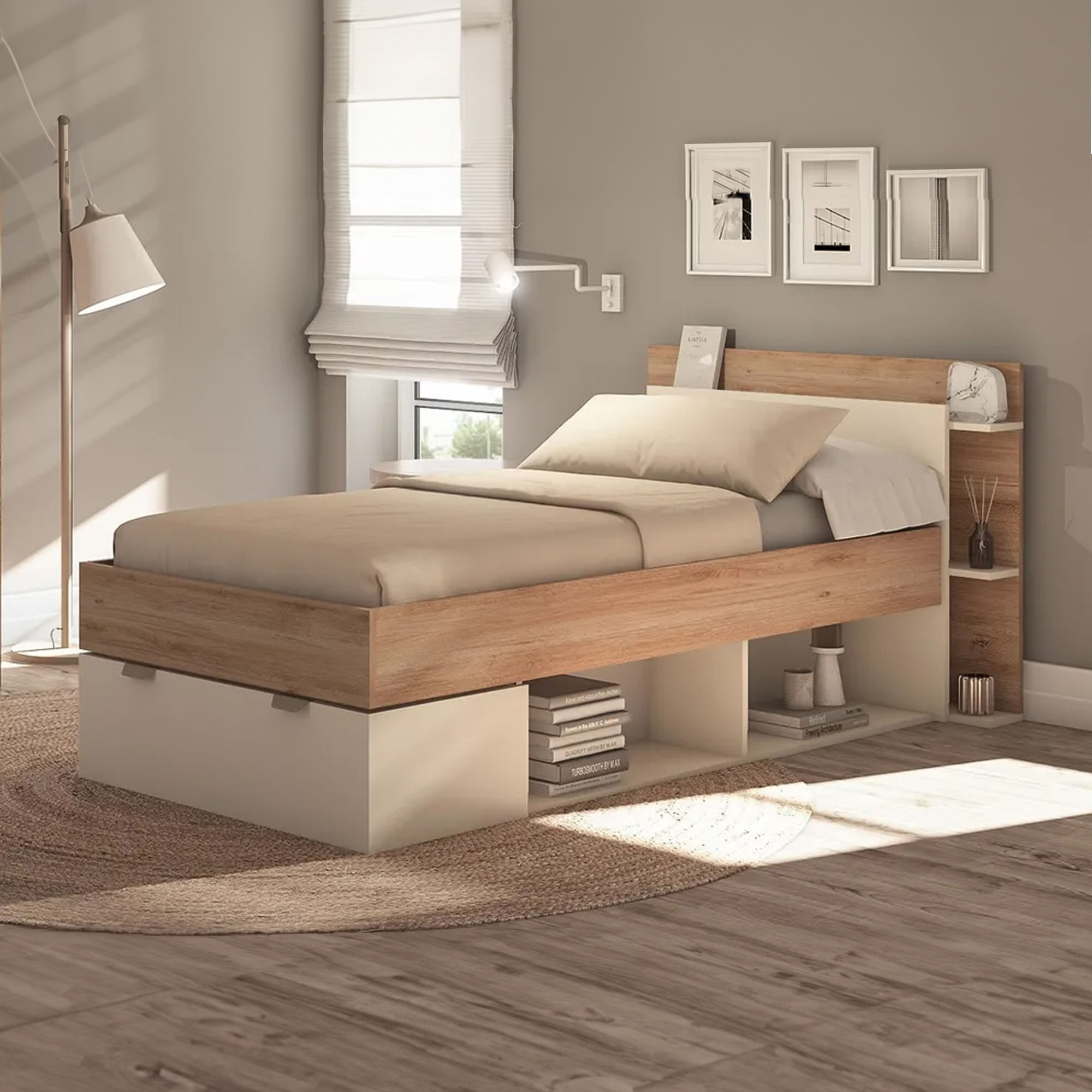 Cama-de-solteiro-ALBO-90-x-200-cm---Carvalho-Oak-e-Vison
