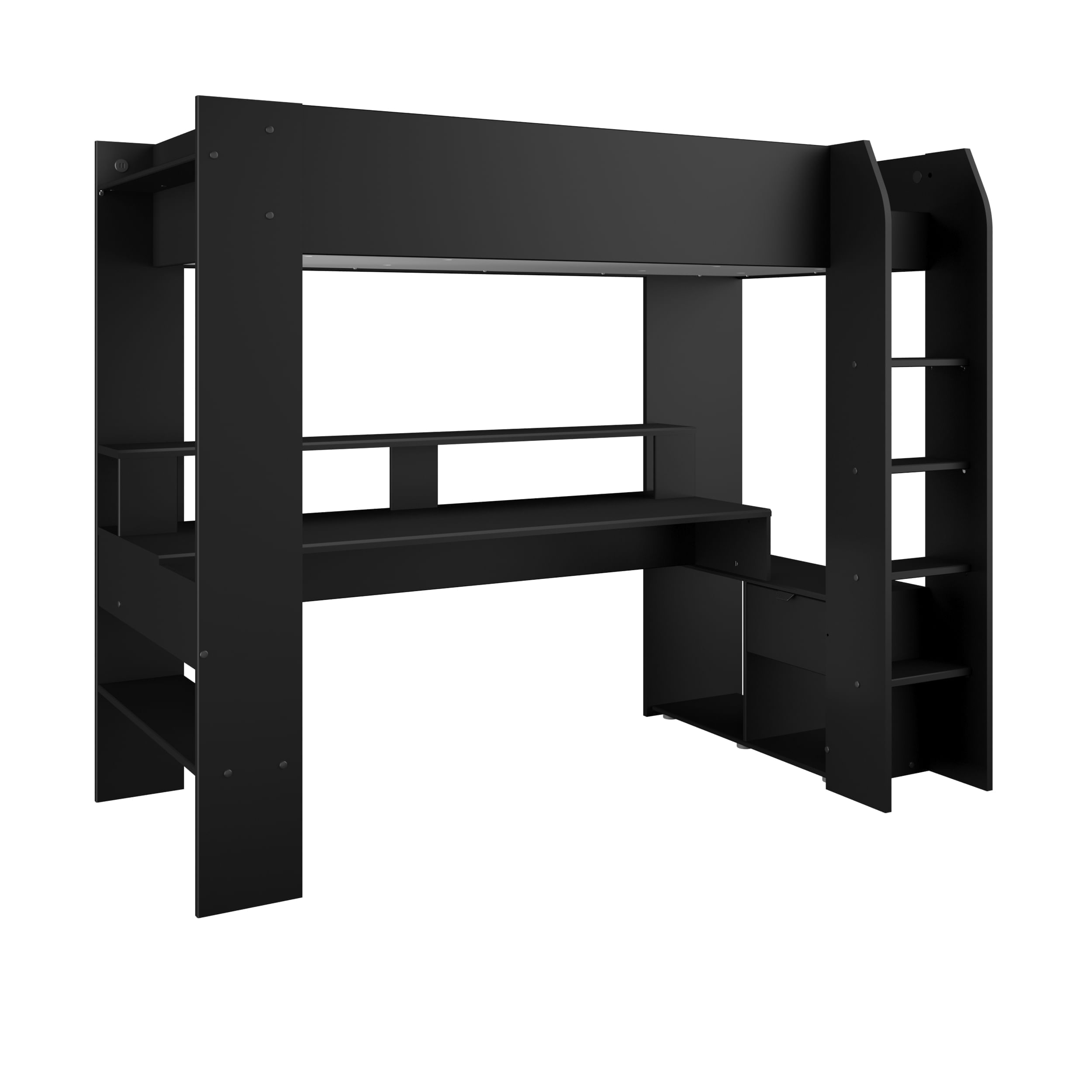 Cama-alta-gamer-ONLINE-com-LED-90-x-200-cm---Preto