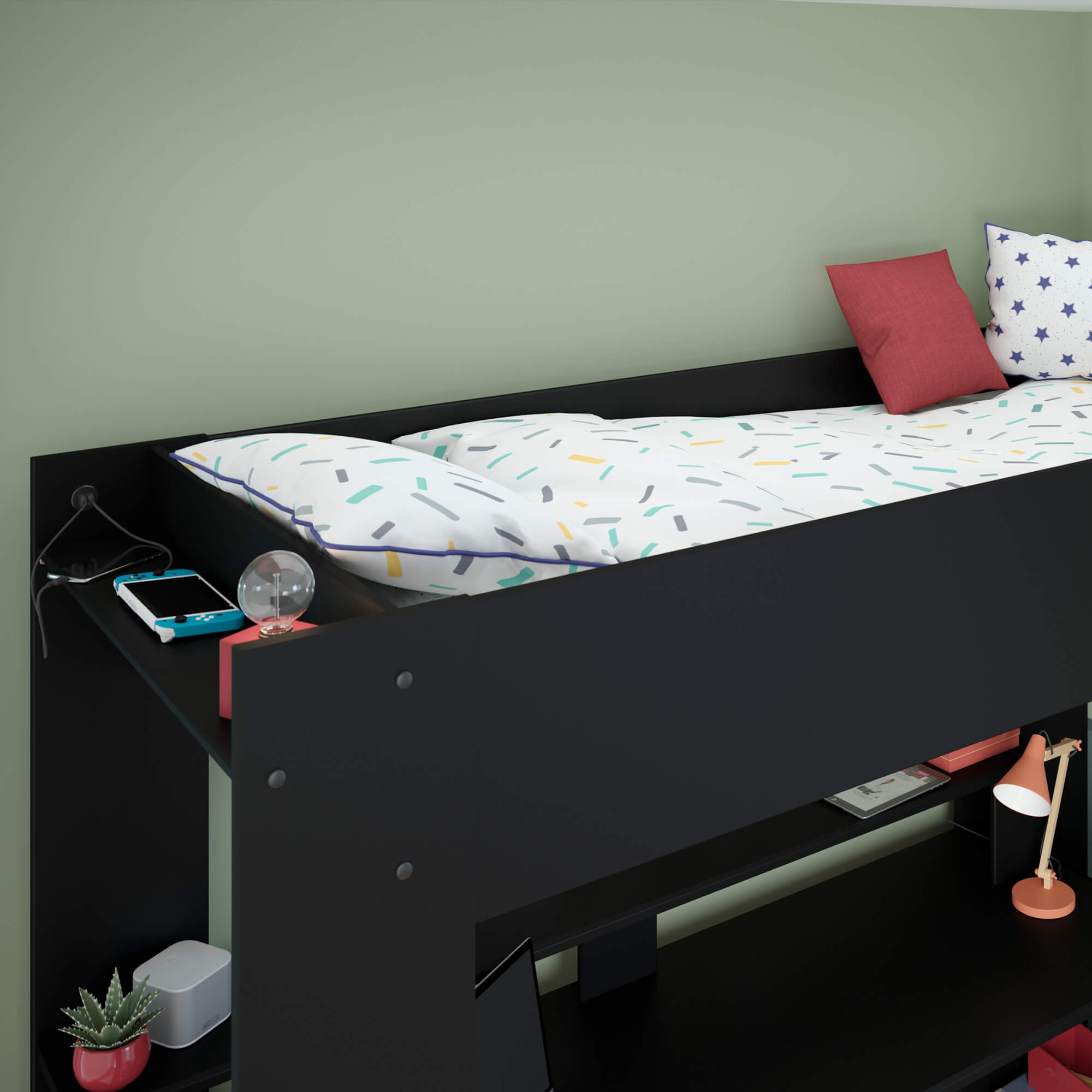 Cama-alta-gamer-ONLINE-com-LED-90-x-200-cm---Preto