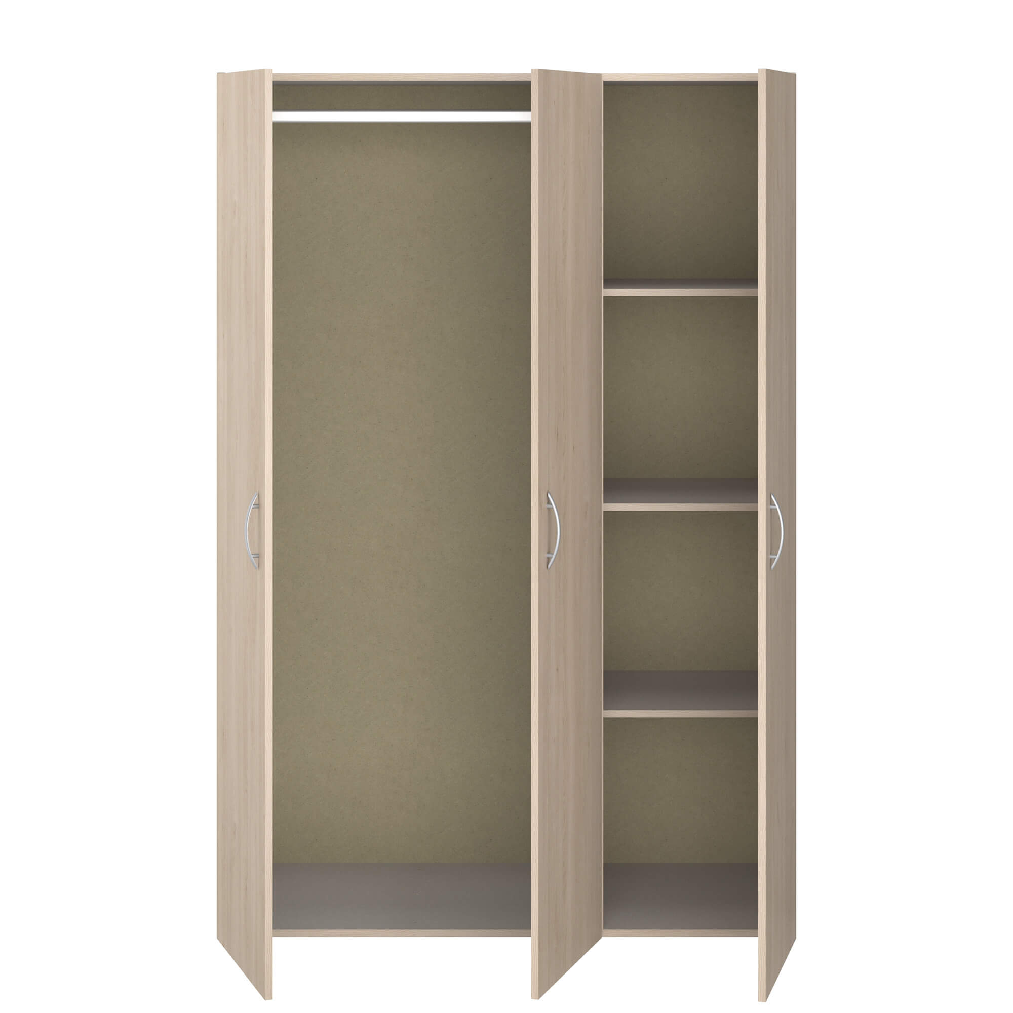 Roupeiro-EASY-LIFE-com-3-portas-Carvalho