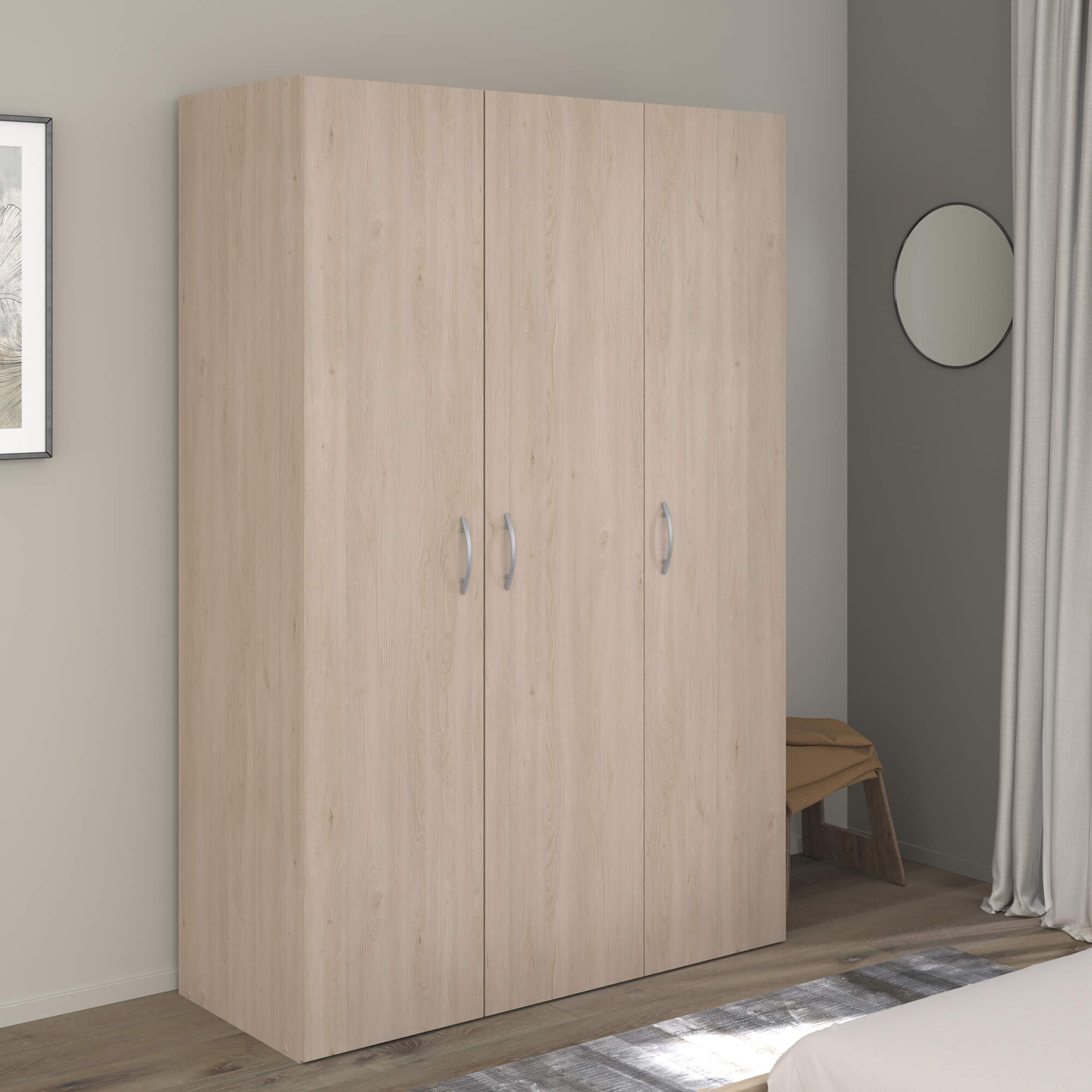 Roupeiro-EASY-LIFE-com-3-portas-Carvalho