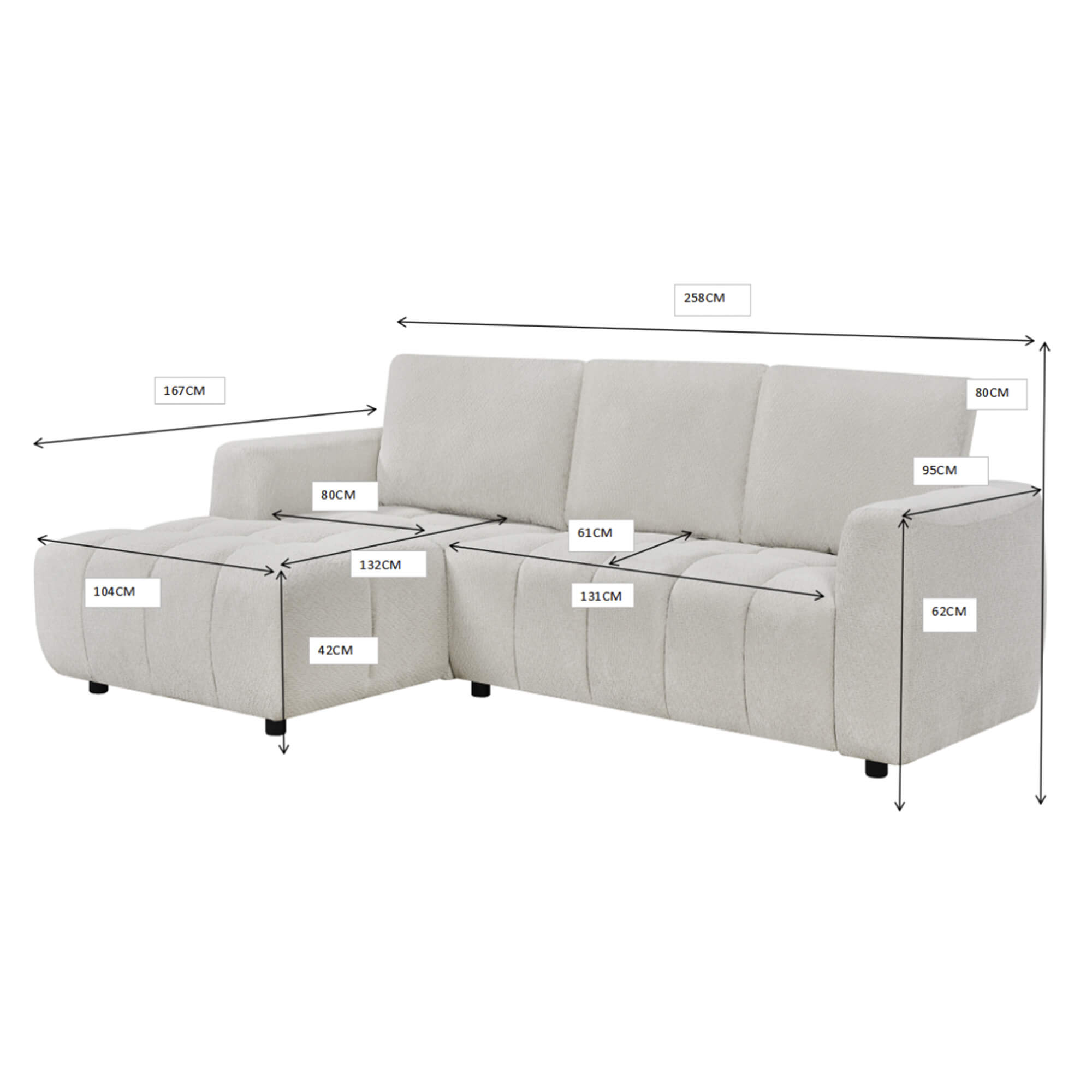 Sofa-chaise-longue-ULISSES-Bege-Claro---Esquerda