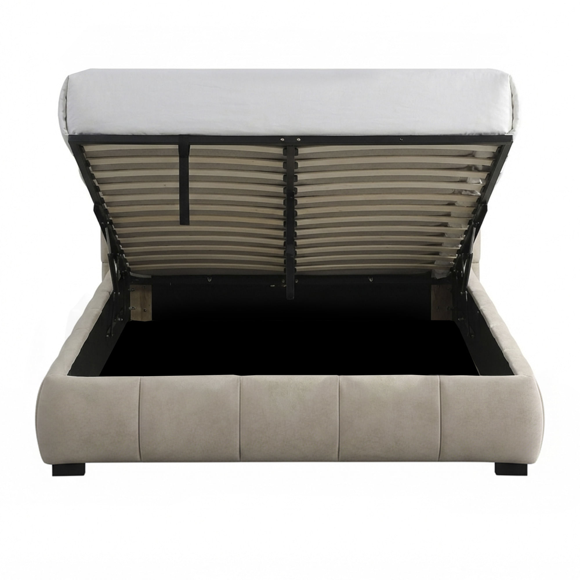 Pack-cama-de-casal-ALBERTO-II---colchao-SPRING-ROLLER---Bege