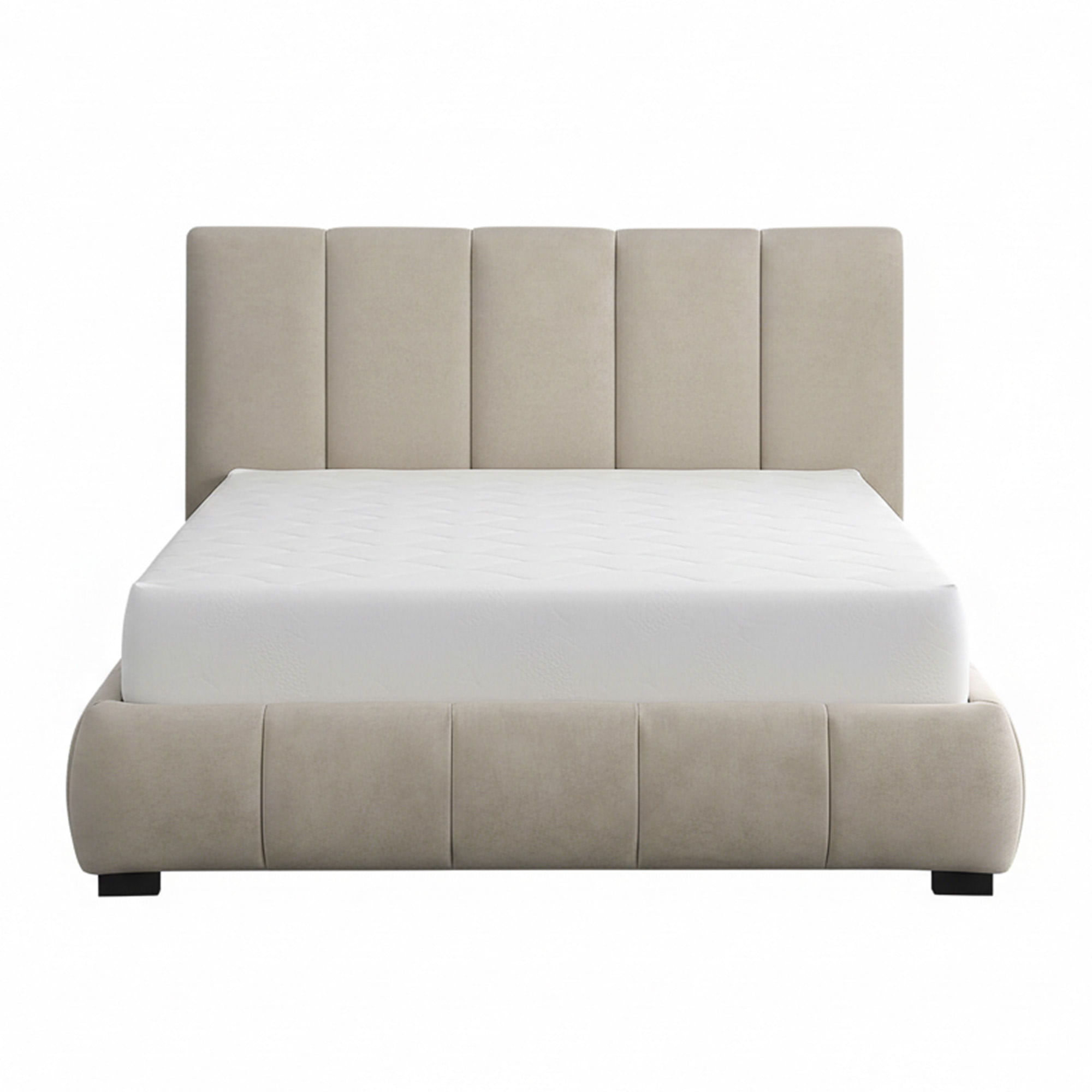 Pack-cama-de-casal-ALBERTO-II---colchao-SPRING-ROLLER---Bege